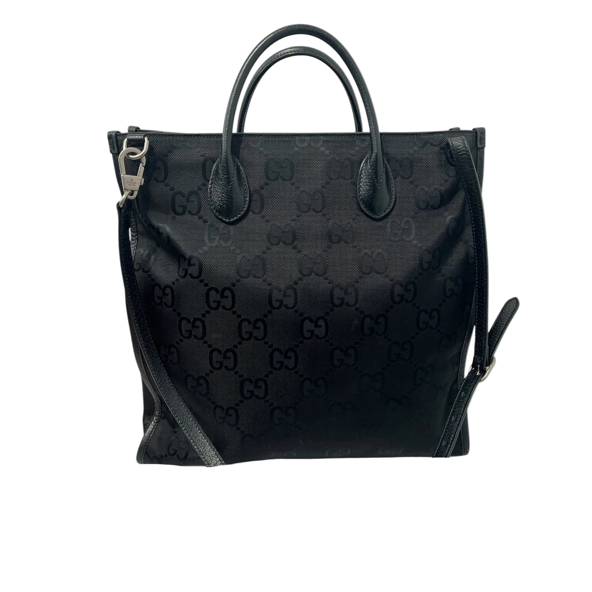 GUCCI/Tote Bag/Monogram/Cotton/BLK/GG SUPREME CANVAS TOTE view 2