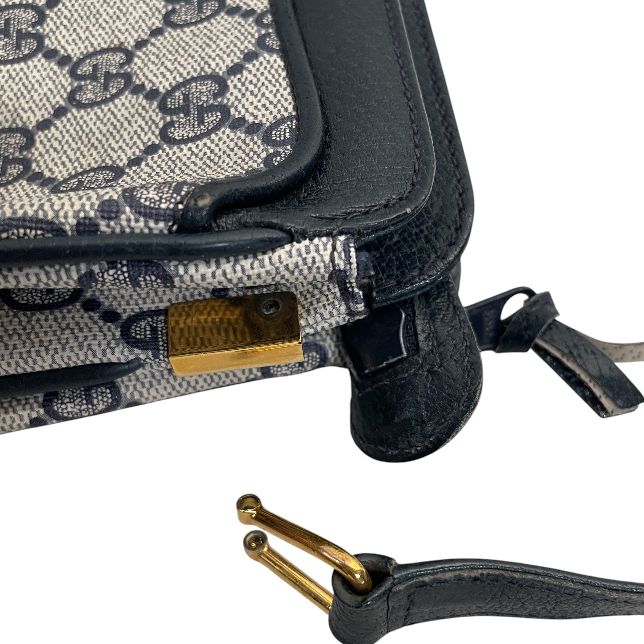 GUCCI/Clutch Bag/Monogram/Leather/BLU/49-02-029 view 4