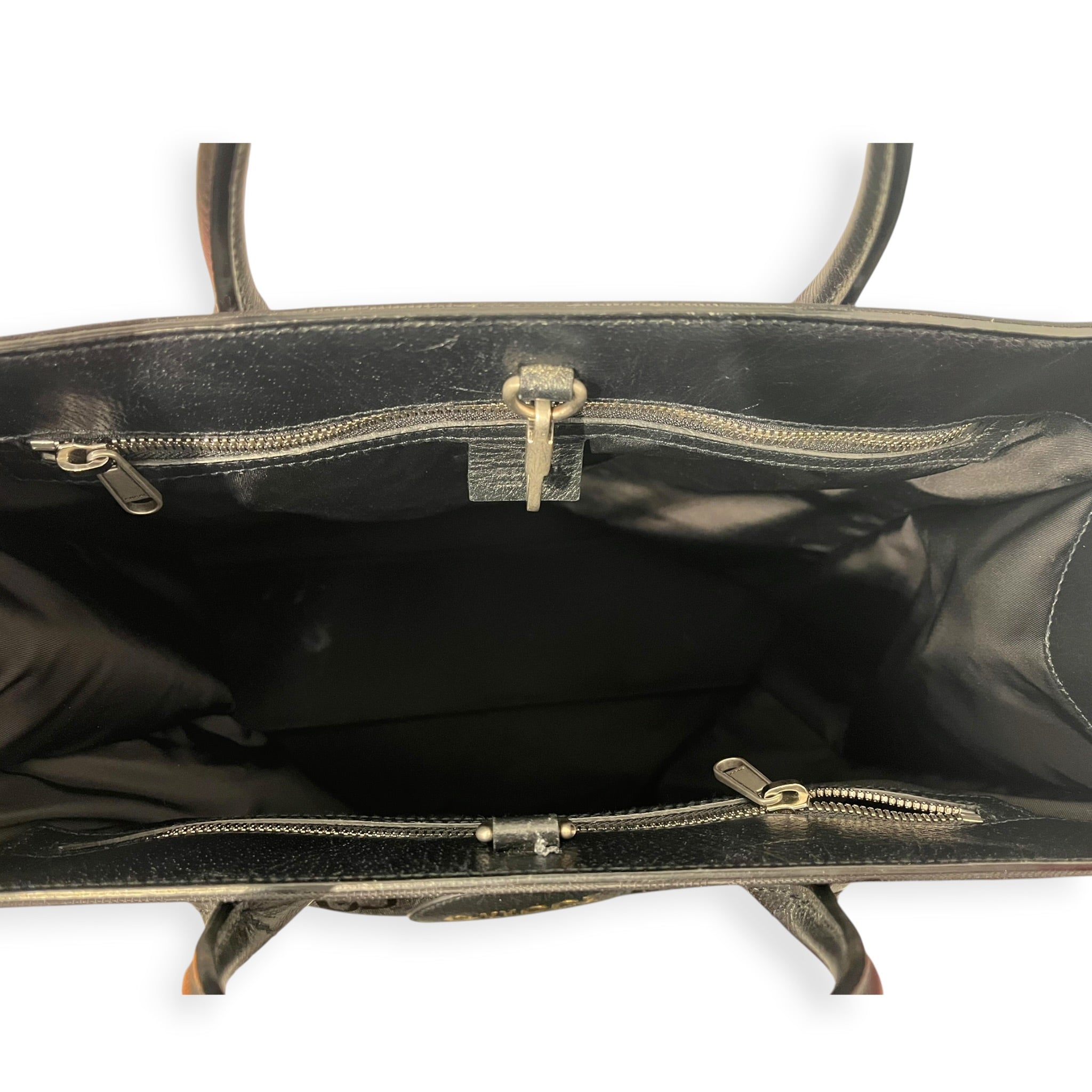 GUCCI/Tote Bag/Monogram/Cotton/BLK/GG SUPREME CANVAS TOTE view 3