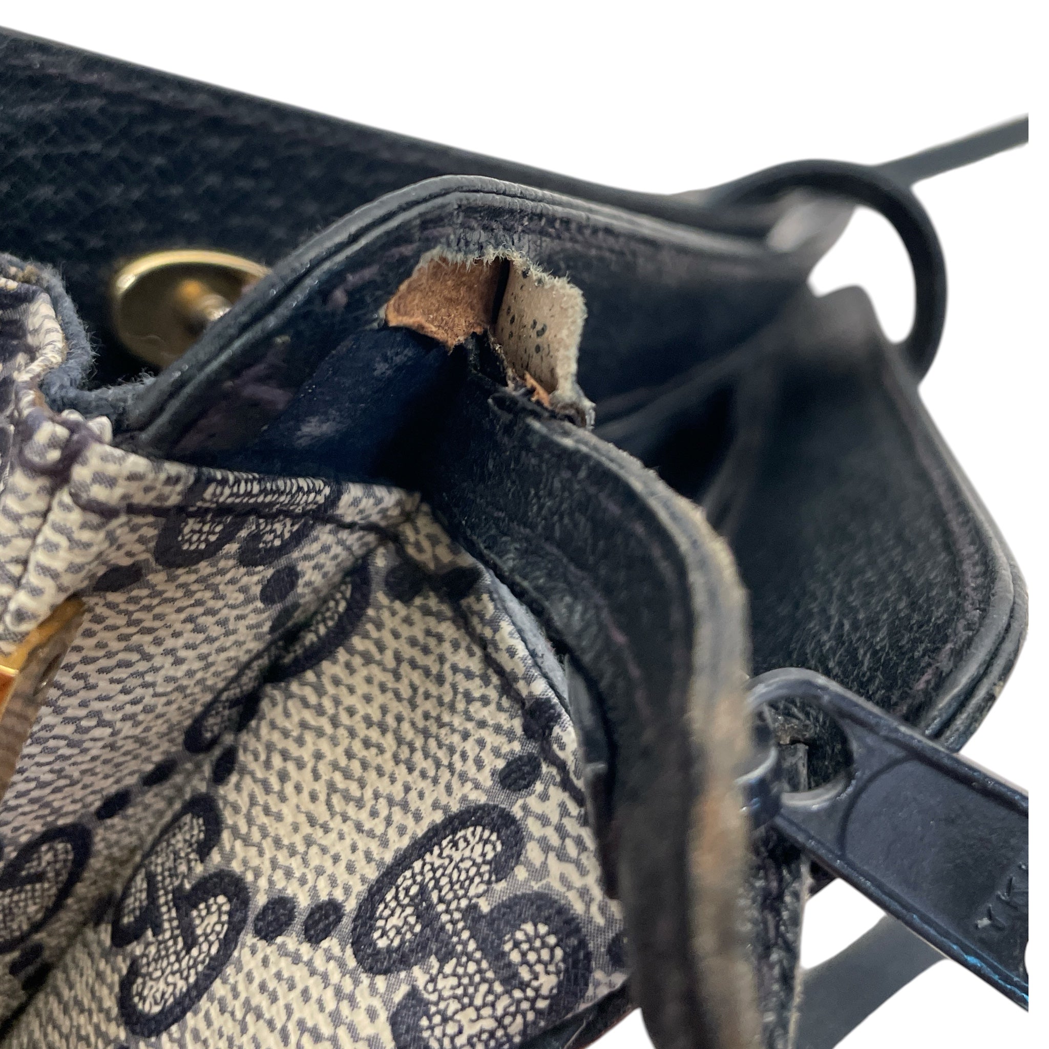 GUCCI/Clutch Bag/Monogram/Leather/BLU/49-02-029 view 5