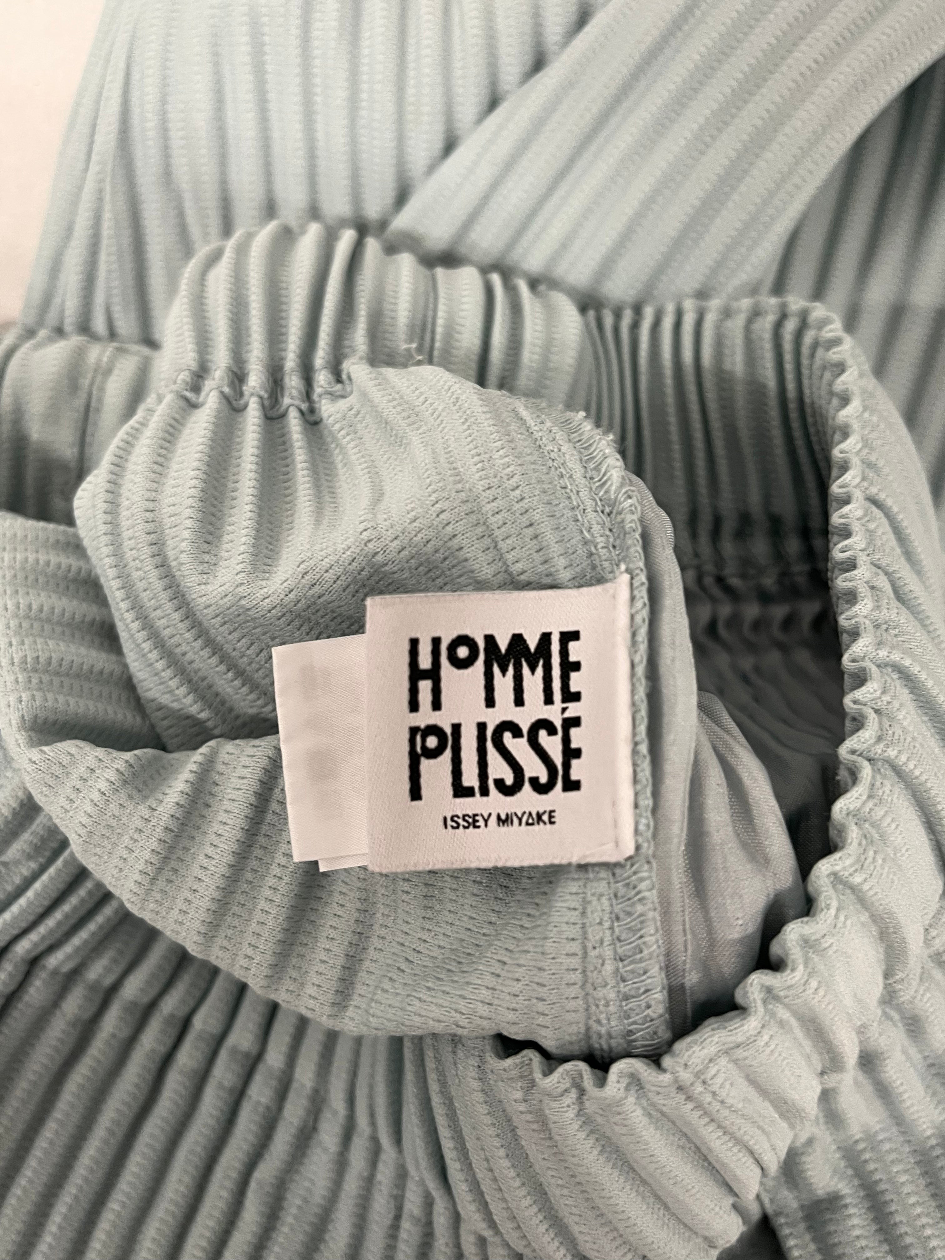 HOMME PLISSE ISSEY MIYAKE/Pants/2/Polyester/BLU/Joggers/PLEATED LIGHT BLUE view 3