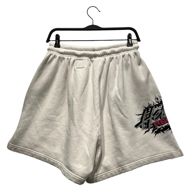 HELLSTAR/Shorts/S/Cotton/WHT/Graphic/hellstar records screaming guy