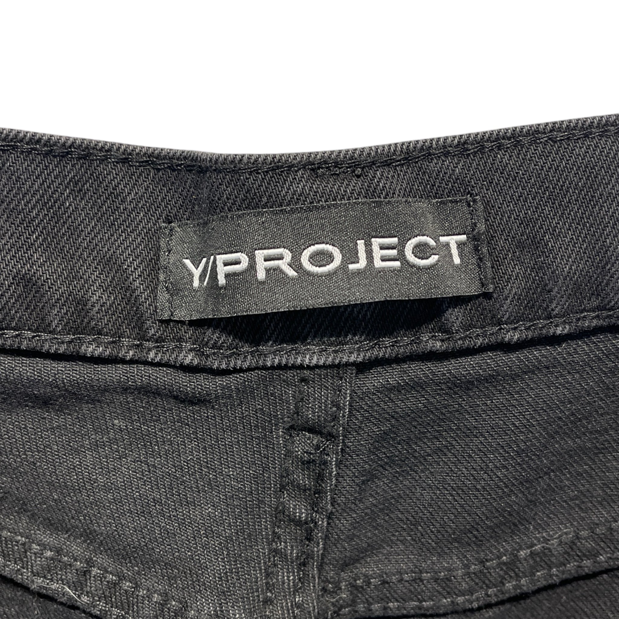 Y/PROJECT/Pants/29/Denim/BLK/Distressed/PARIS' BEST PATCH view 3