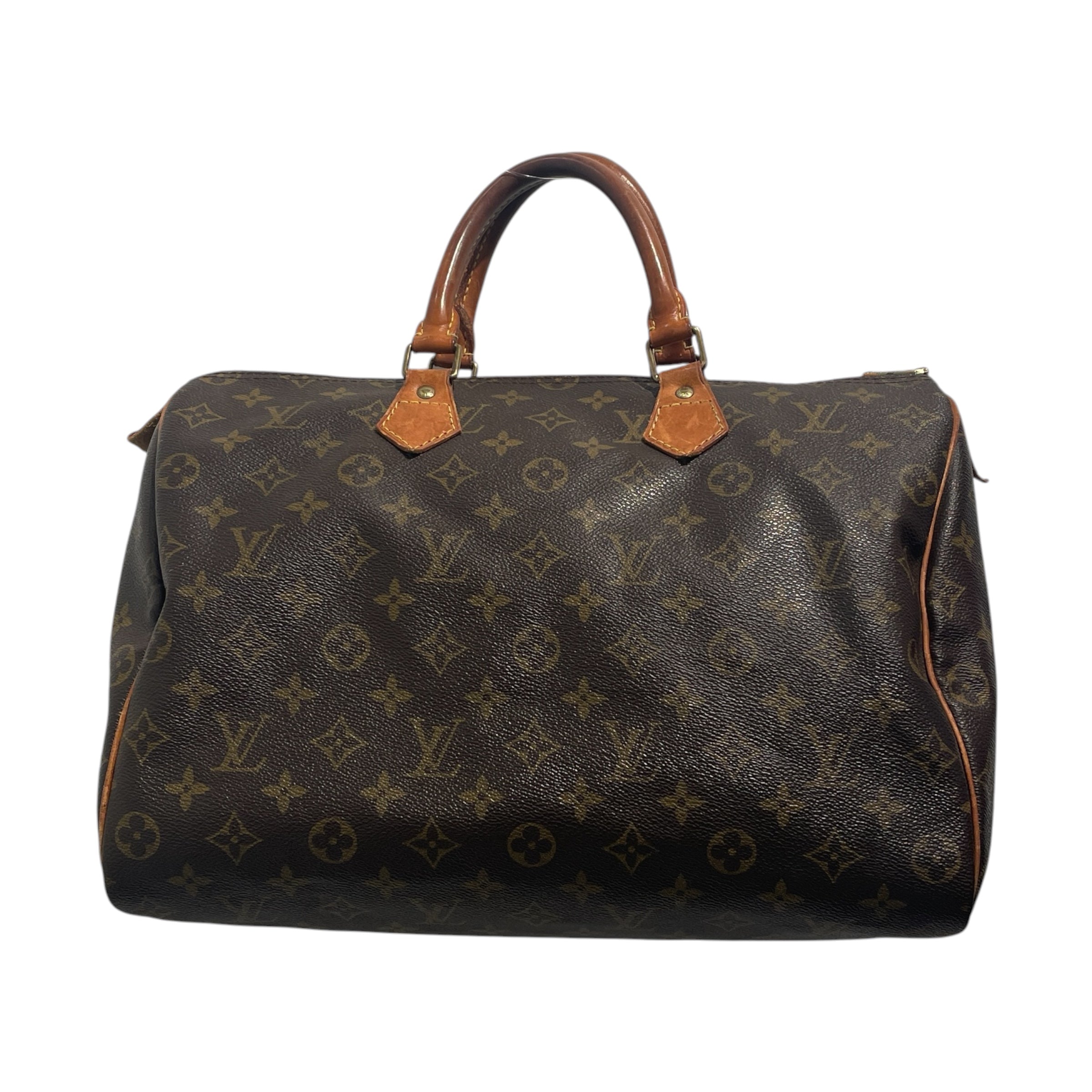 LOUIS VUITTON/Boston Bag/Monogram/Leather/BRW/Speedy 35 view 1