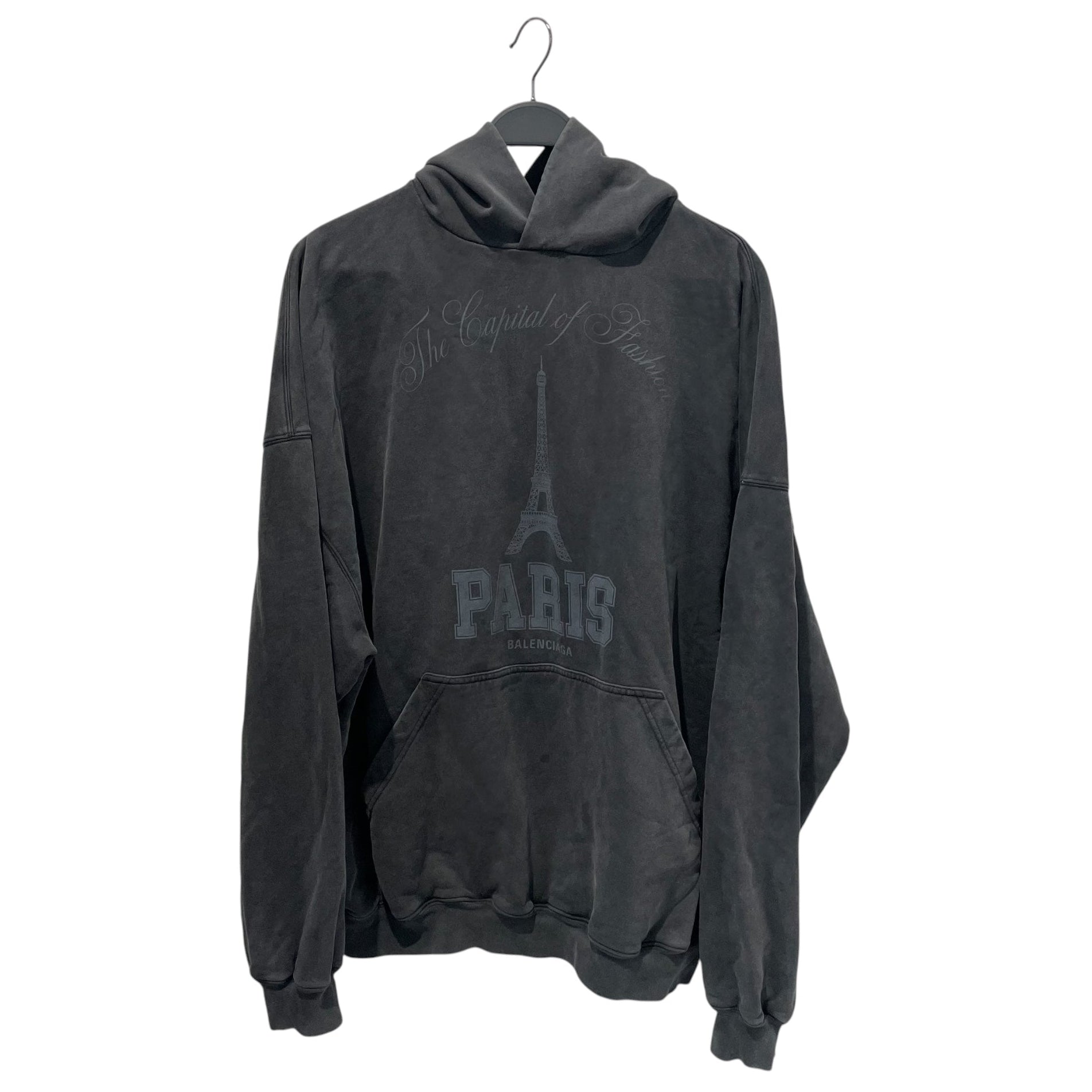 BALENCIAGA/Hoodie/S/Graphic/Cotton/IDG/BALENCIAGA CAPITAL OF FASHION view 1