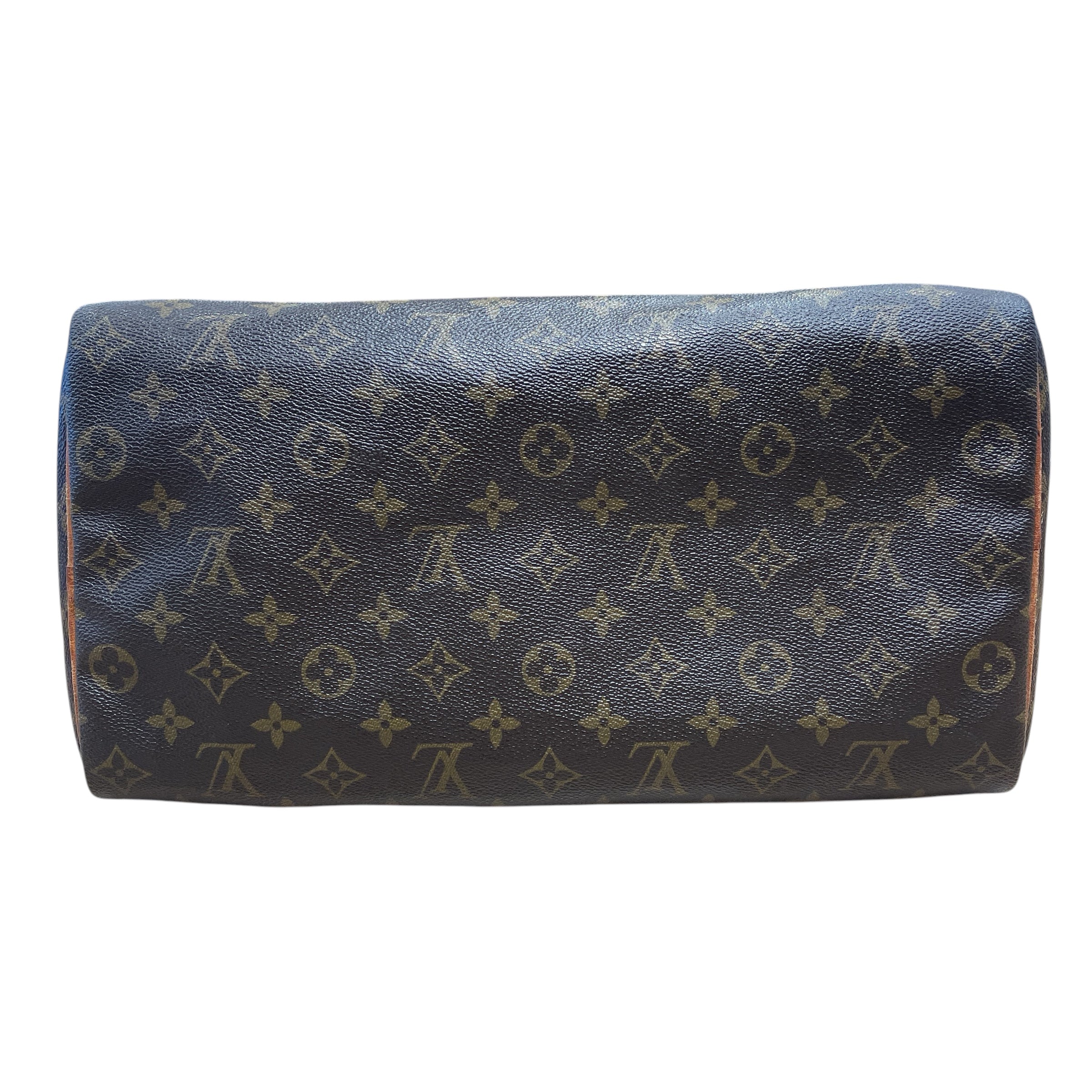 LOUIS VUITTON/Boston Bag/Monogram/Leather/BRW/Speedy 35 view 3
