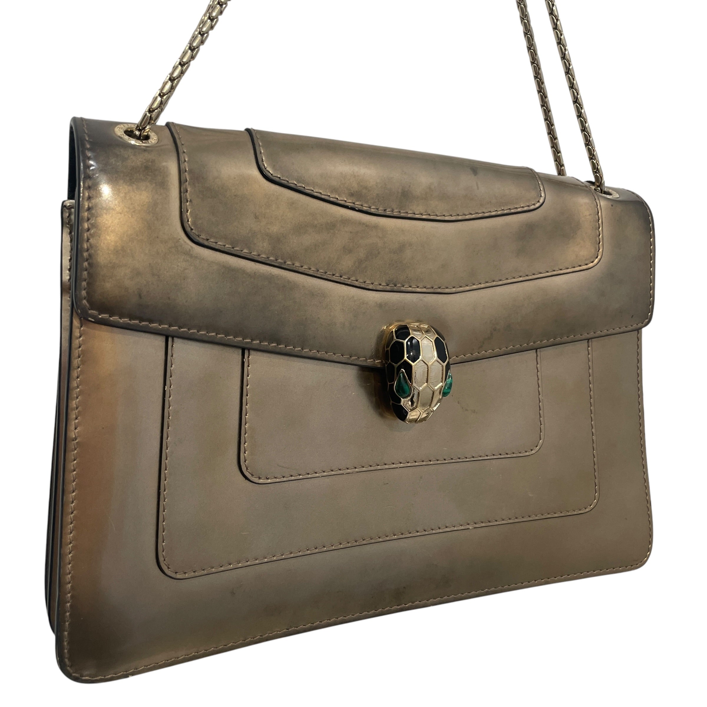 BVLGARI/Bag/Monogram/Leather/SLV/Serpenti Foerever Large view 3