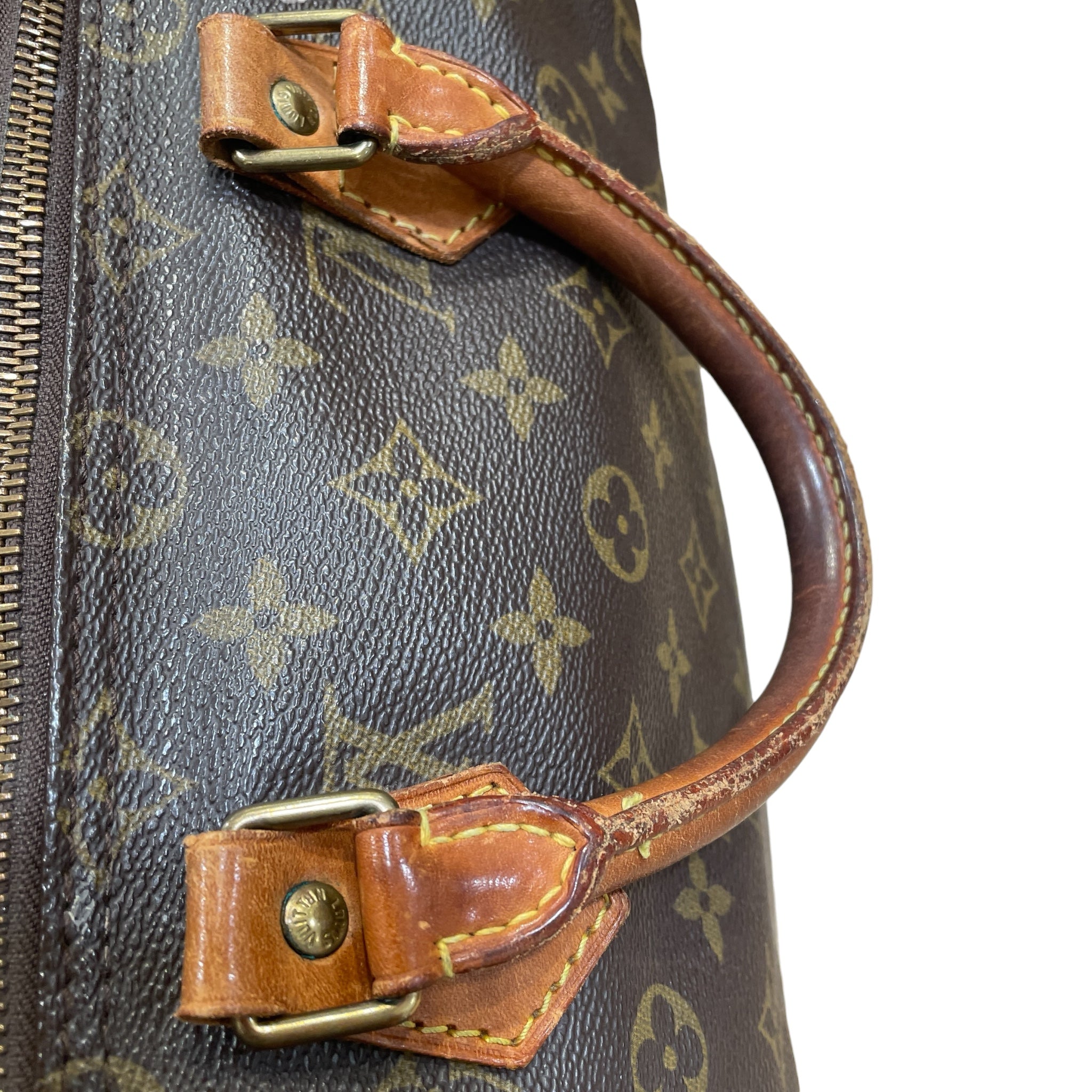 LOUIS VUITTON/Boston Bag/Monogram/Leather/BRW/Speedy 35 view 7