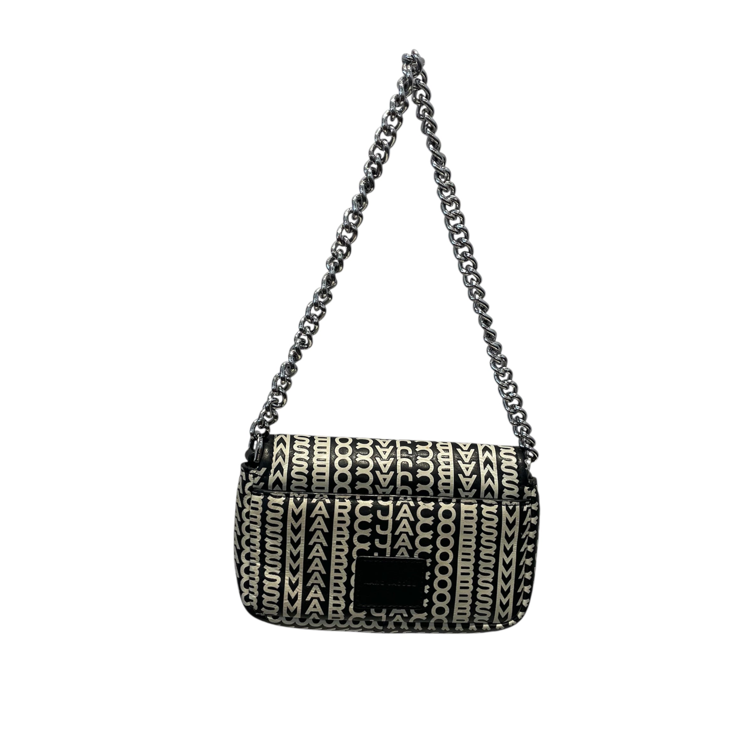 MARC JACOBS/Clutch Bag/Monogram/Leather/BLK/The Snapshot Bag AOP view 2