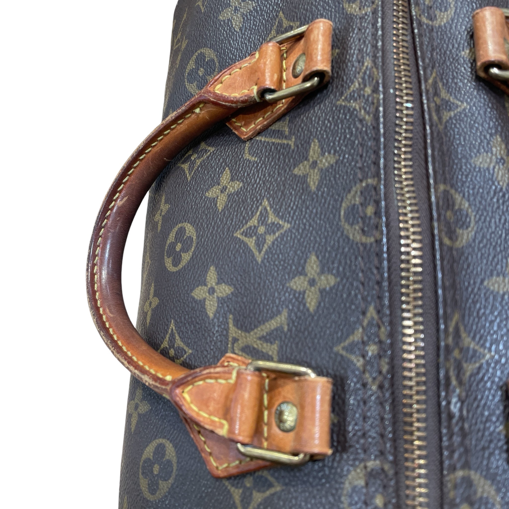 LOUIS VUITTON/Boston Bag/Monogram/Leather/BRW/Speedy 35 view 8