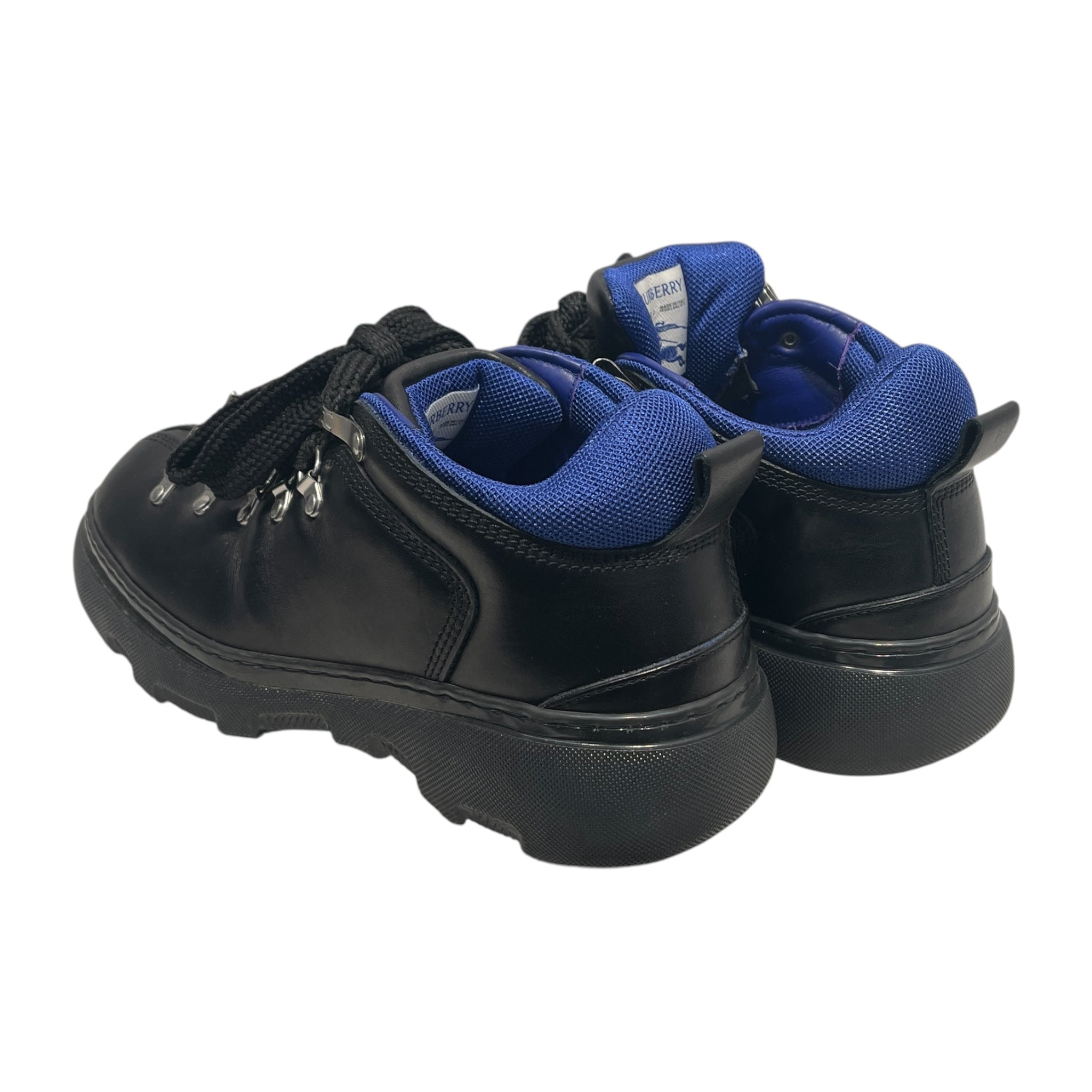 BURBERRY/Trekking Boots/EU 41/Leather/BLK/trek boots blue view 2