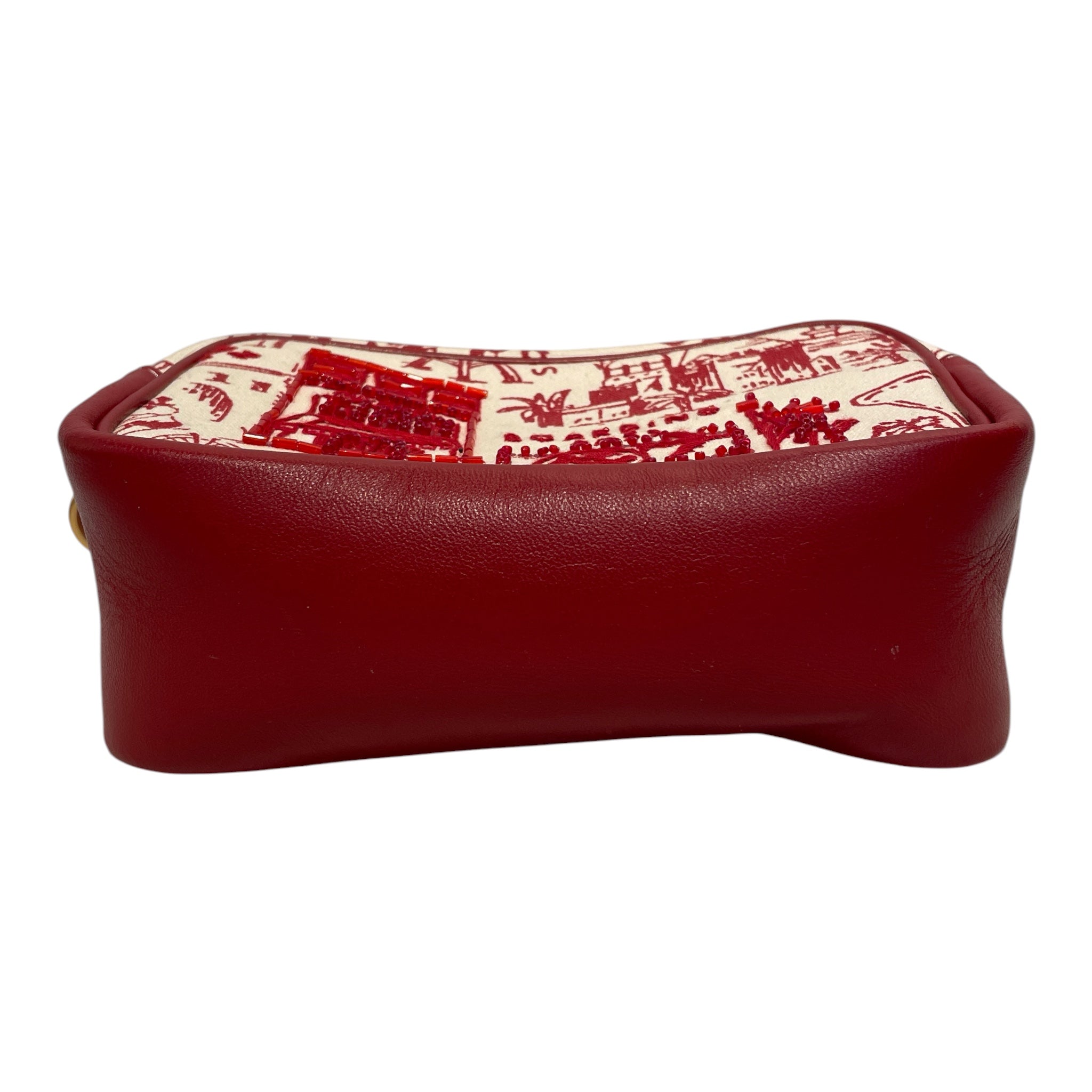 TORY BURCH/Cross Body Bag/Cotton/RED/Boarding pass view 3
