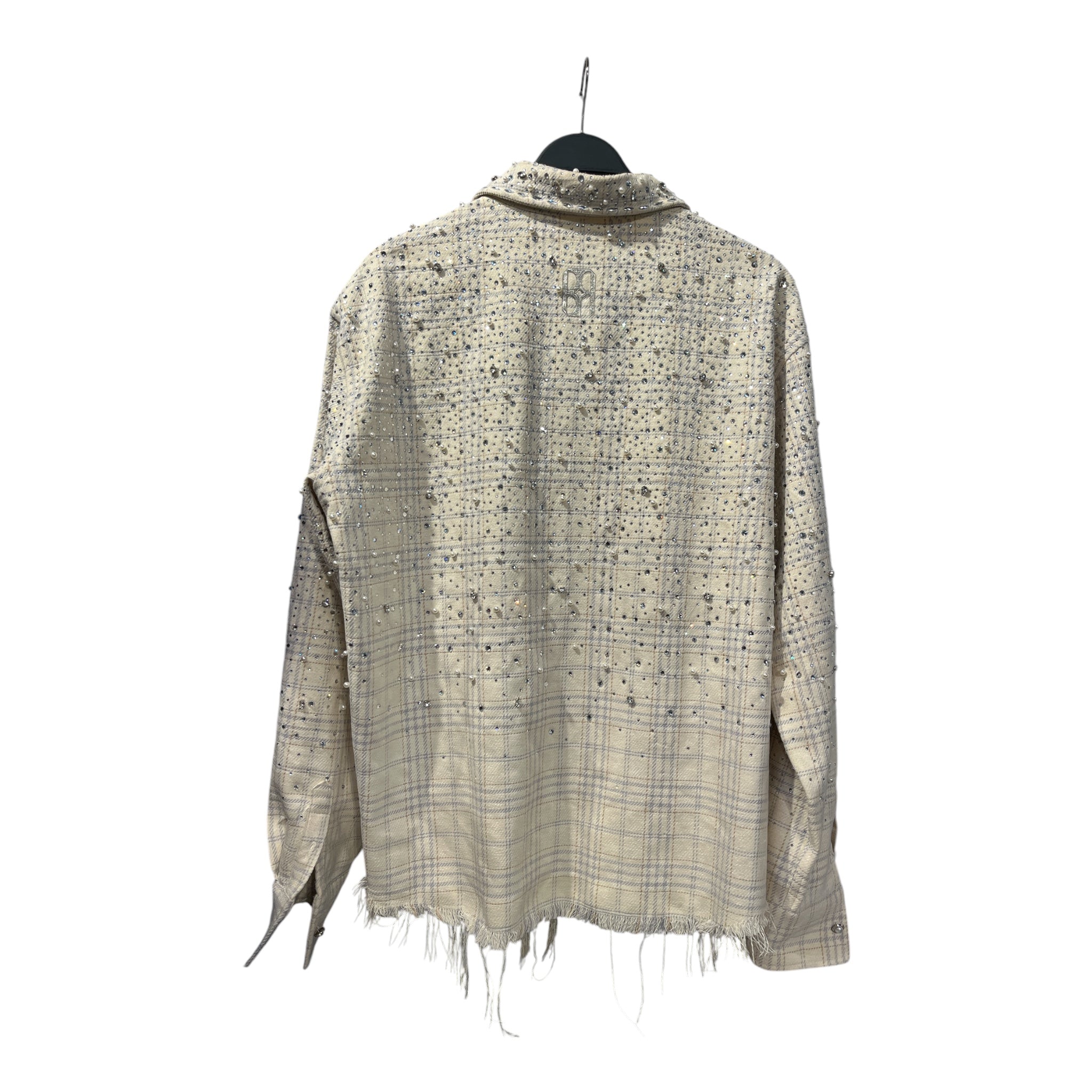 Birth Of Royal Child/Flannel Shirt/M/Polyester/CRM/Plaid/20K PEARL DIAMOND view 2