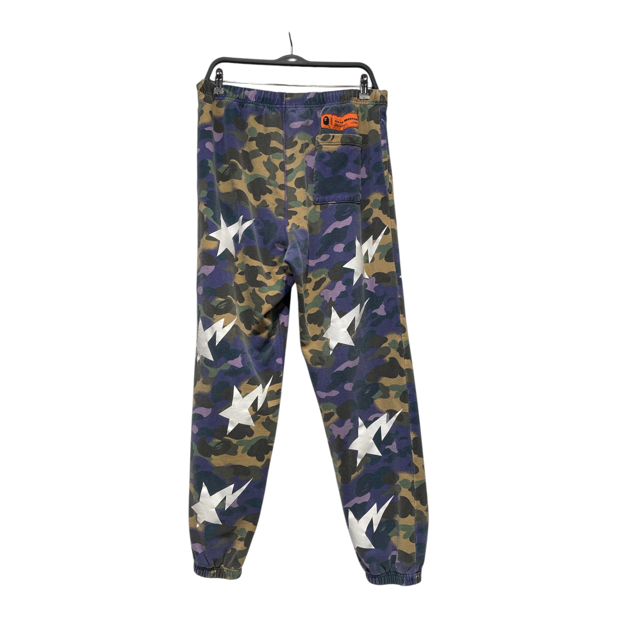 A BATHING APE/HERON PRESTON/Pants/L/Cotton/PPL/Camouflage/purple and green camo view 2