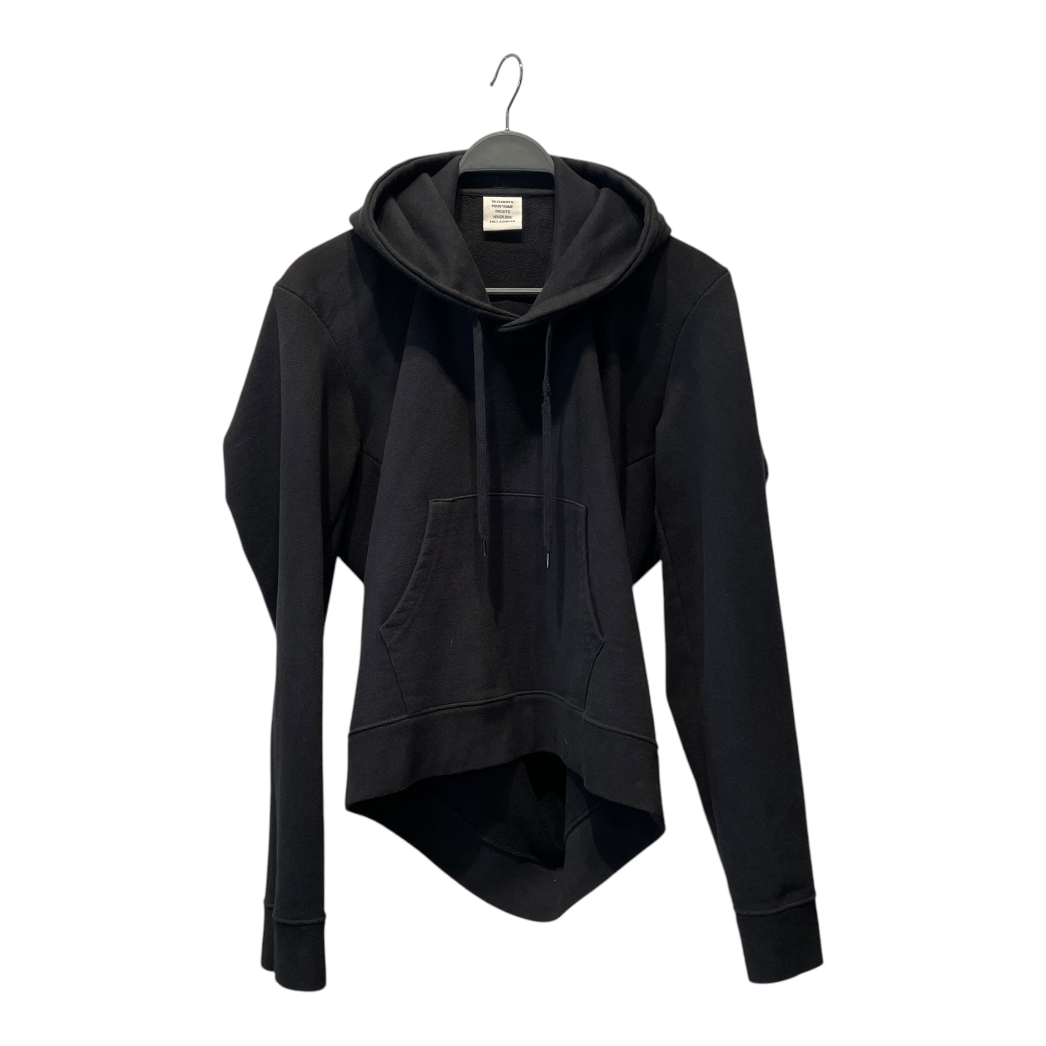 VETEMENTS/Hoodie/XS/Cotton/BLK/AW 18 MISPLACED LOGO view 1