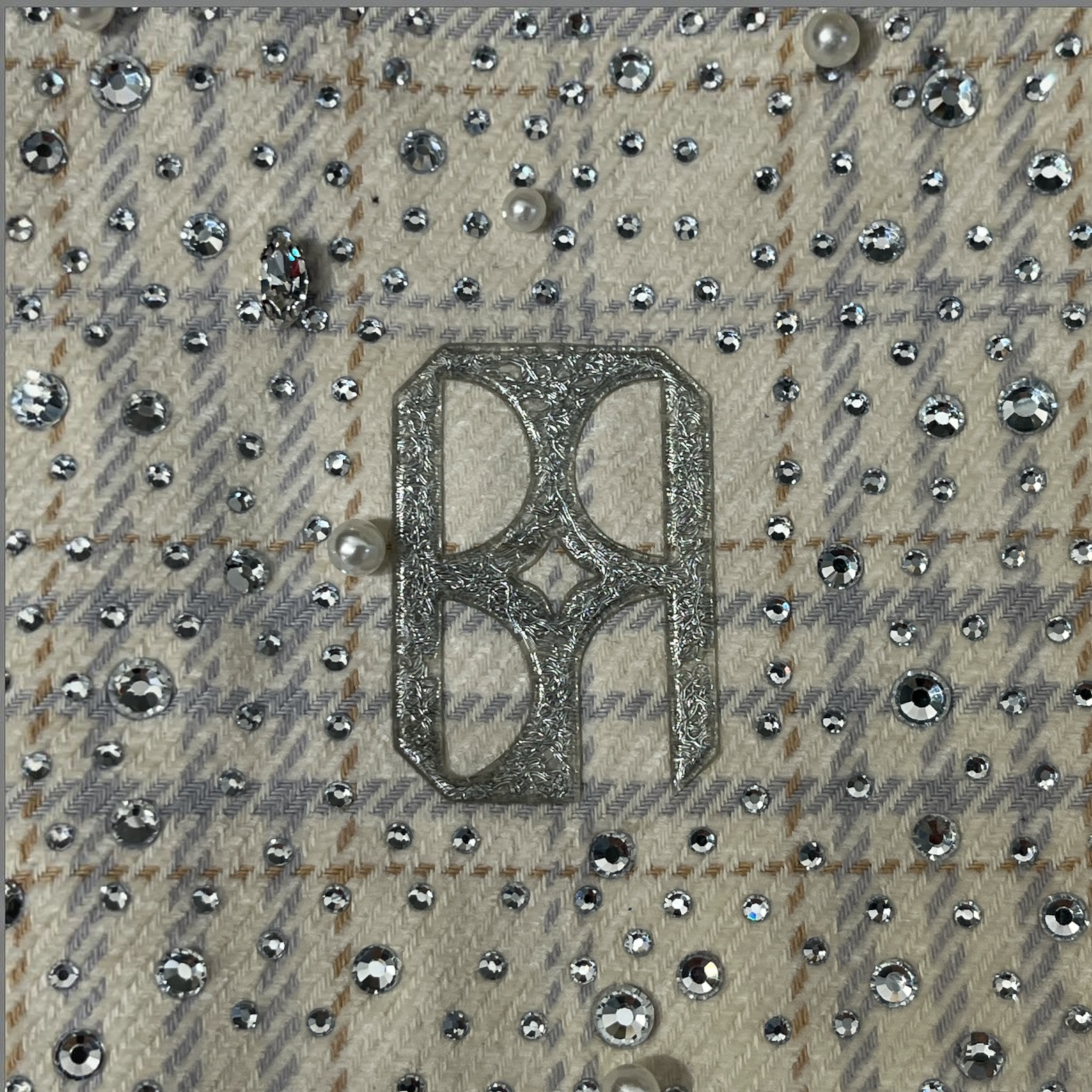 Birth Of Royal Child/Flannel Shirt/M/Polyester/CRM/Plaid/20K PEARL DIAMOND view 3