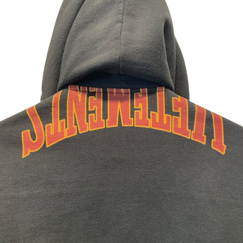 VETEMENTS/Hoodie/XS/Cotton/BLK/AW 18 MISPLACED LOGO