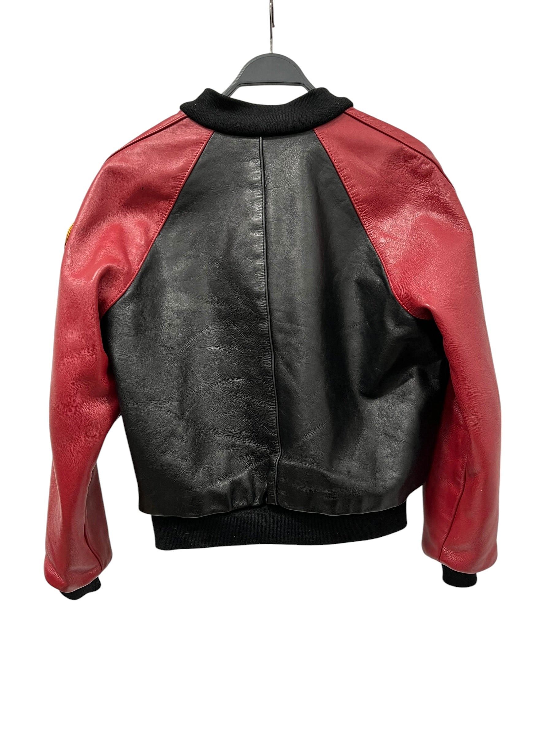 VANSON/Leather Jkt/42/Leather/BLK/RACE TEAM PATCHES/RED SLEEVES view 2