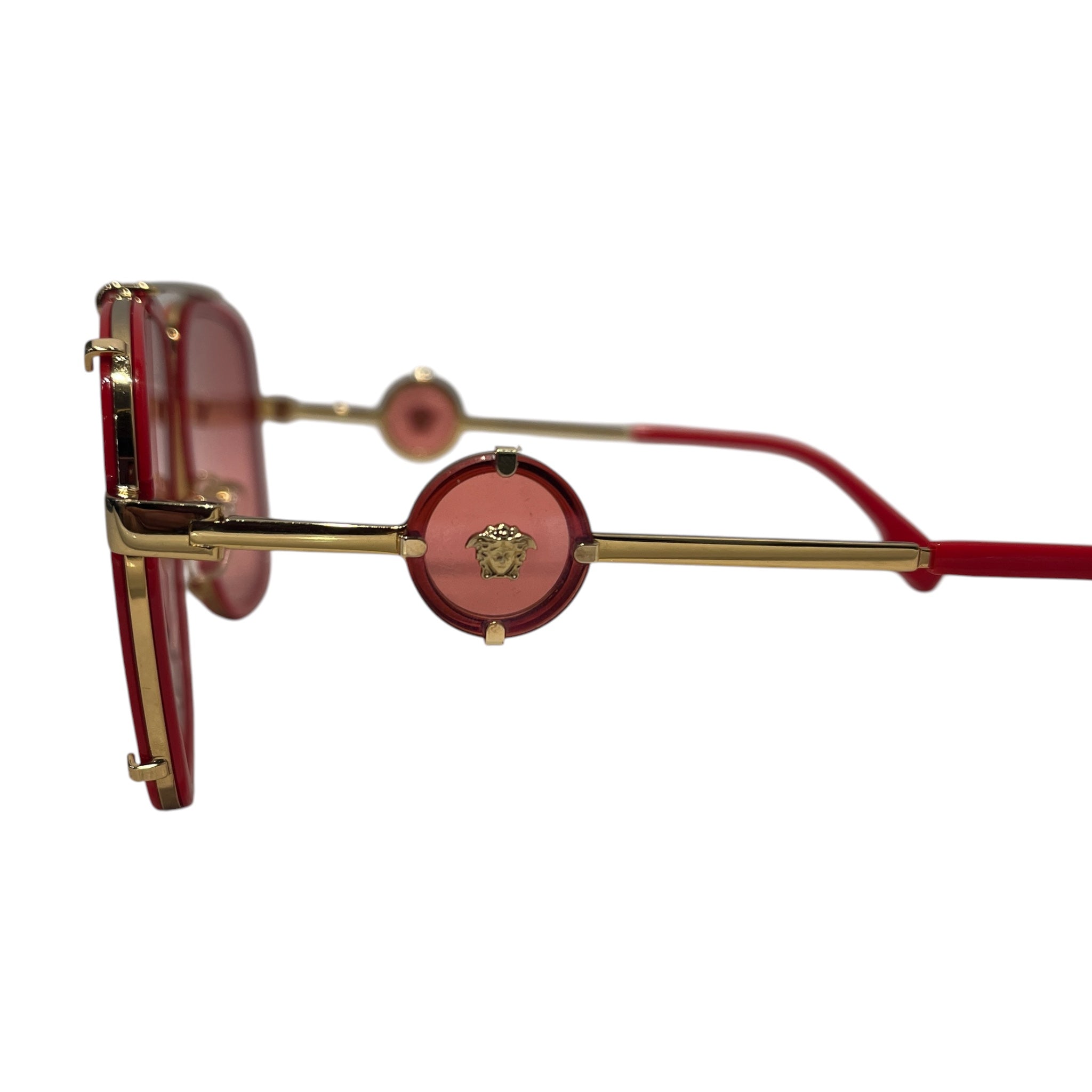 VERSACE/Sunglasses/Metal/RED/M's/tinted aviator mod. 2233 view 3