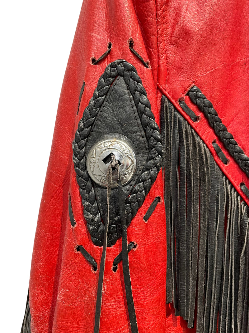 Vintage/Leather Jkt/Leather/RED/