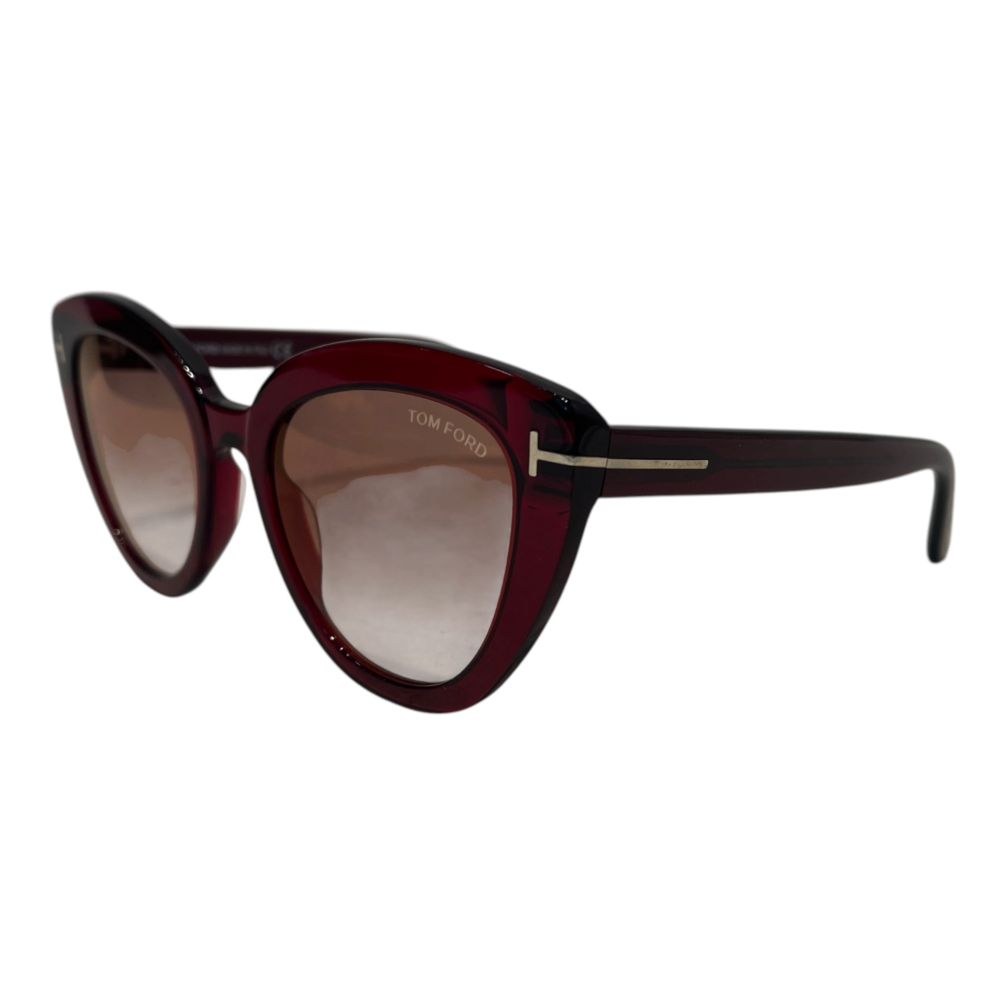 TOM FORD/Sunglasses/Plastic/BRD/L's/Izzi tf845 wine cat eye view 2