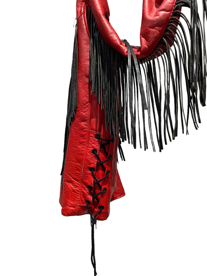 Vintage/Leather Jkt/Leather/RED/