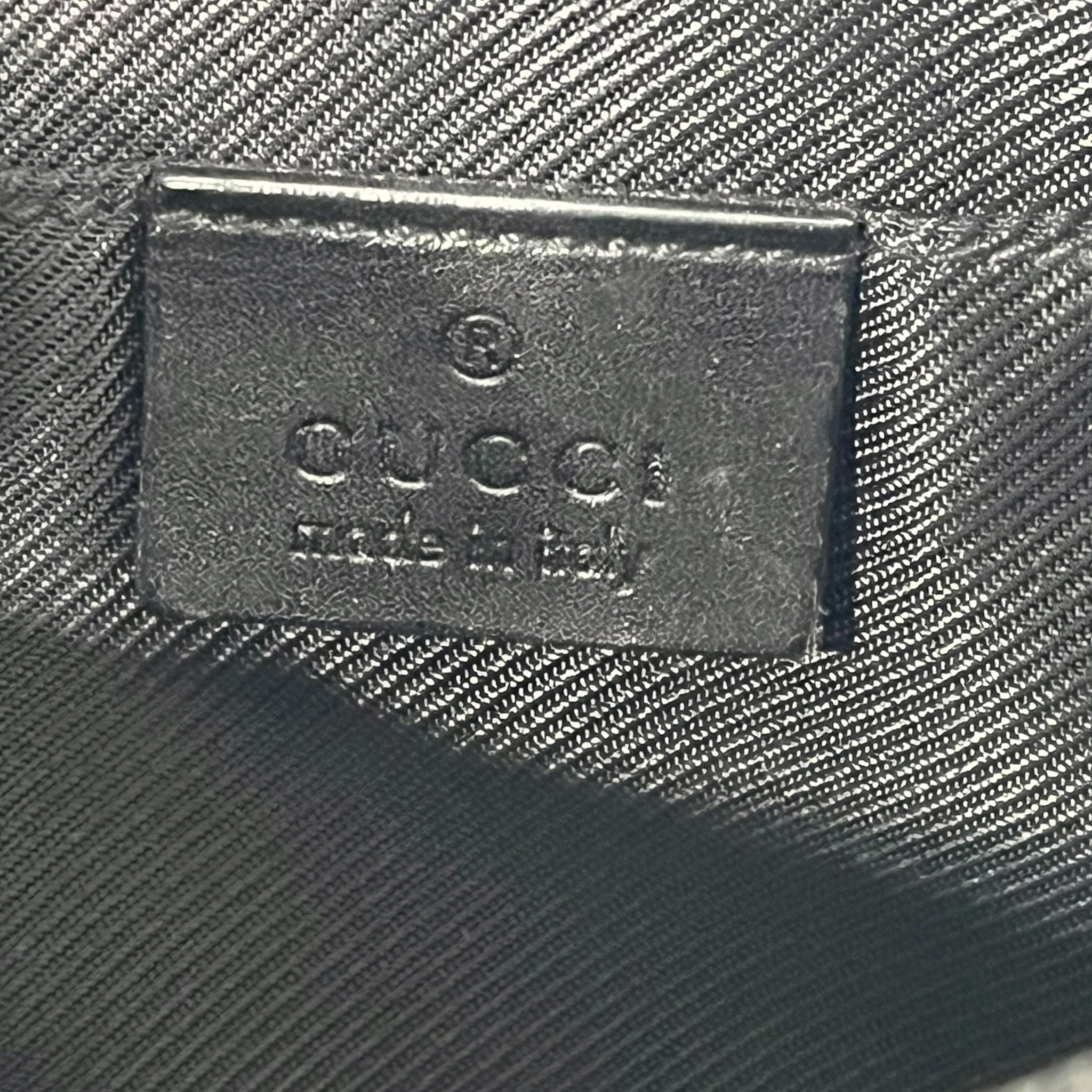 GUCCI/Hand Bag/Monogram/Cotton/BLK/MONOGRAM BOAT POCHETTE view 5