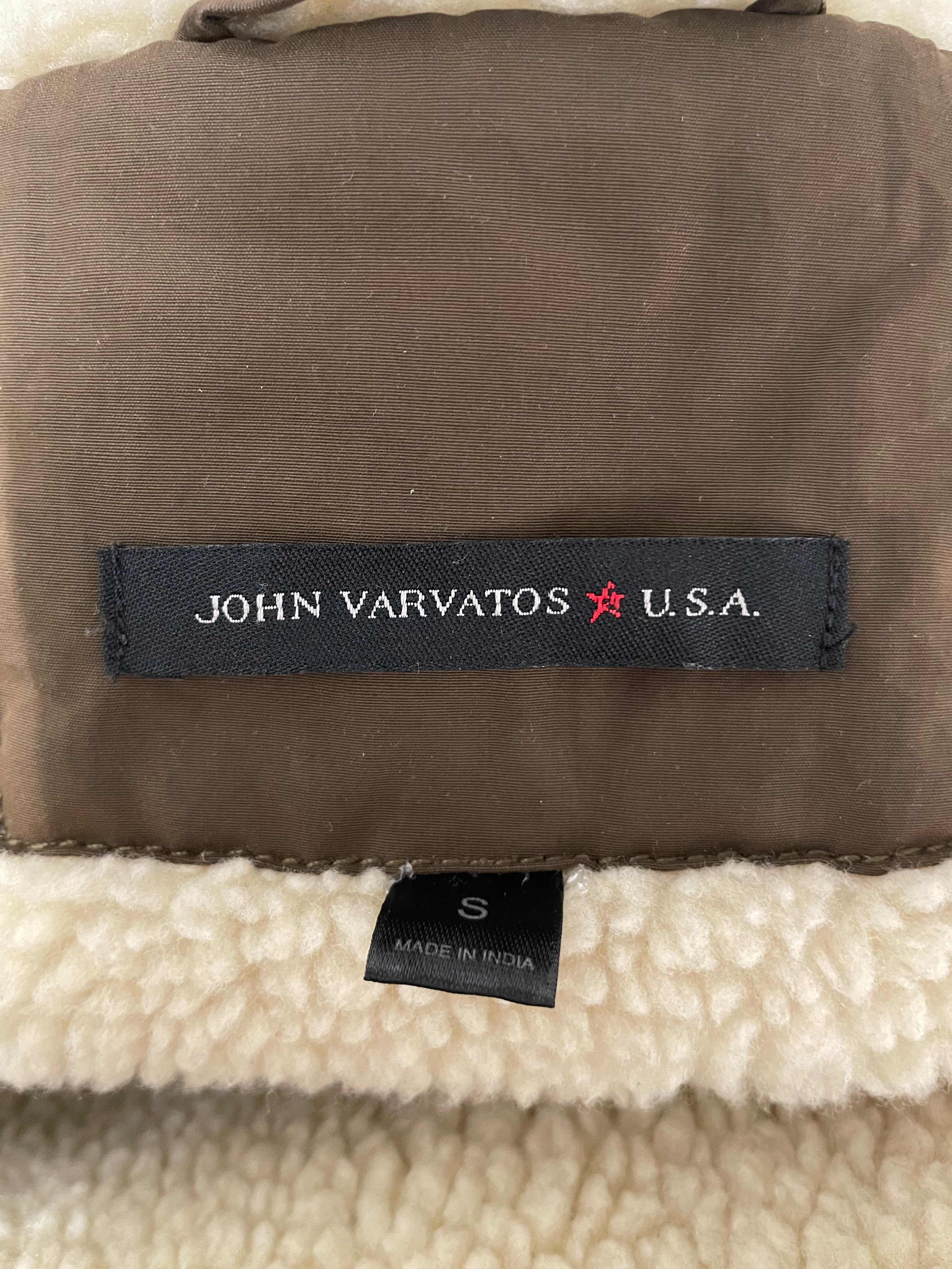 john varvatos/Jacket/S/Polyester/BRW/fleece lining view 3