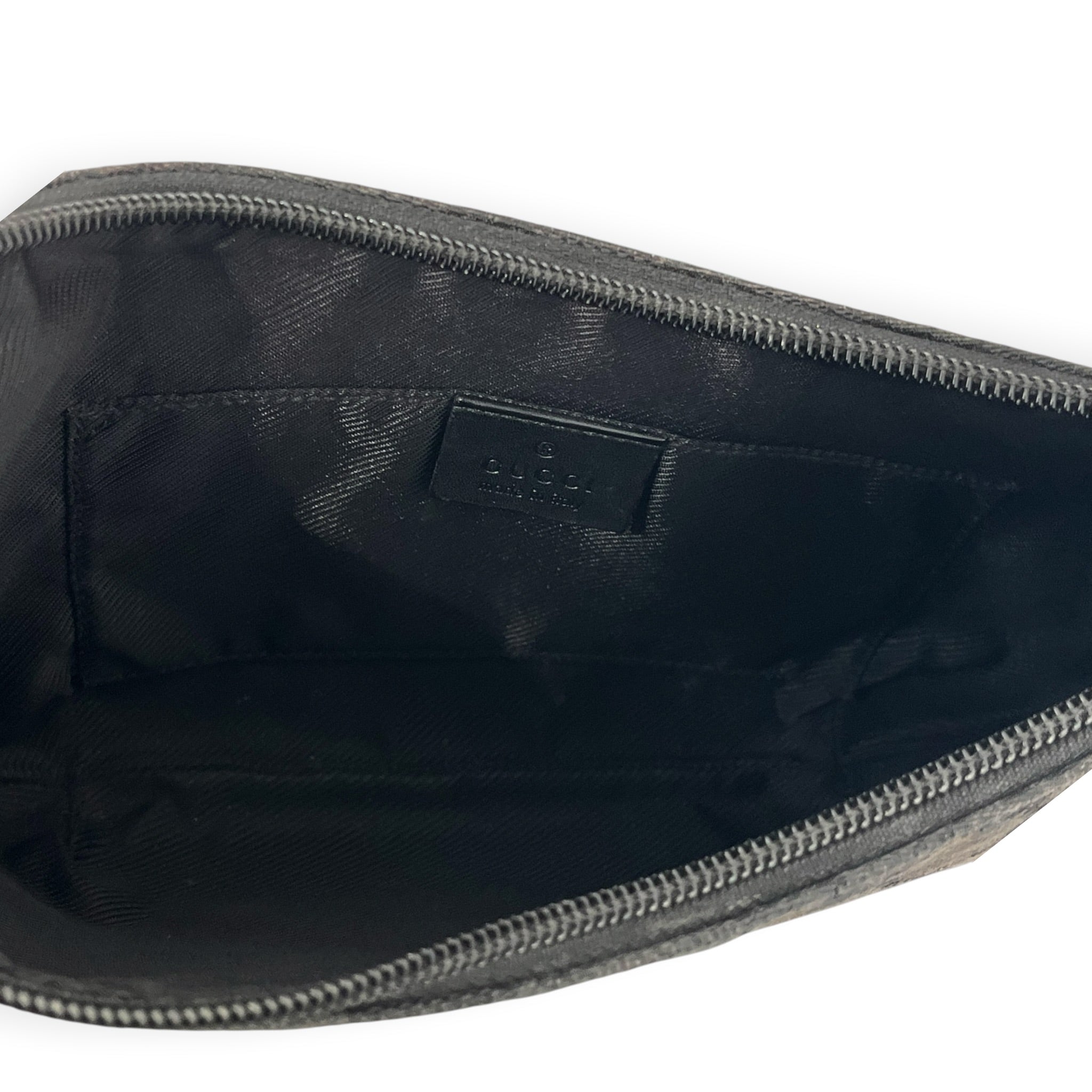 GUCCI/Hand Bag/Monogram/Cotton/BLK/MONOGRAM BOAT POCHETTE view 6