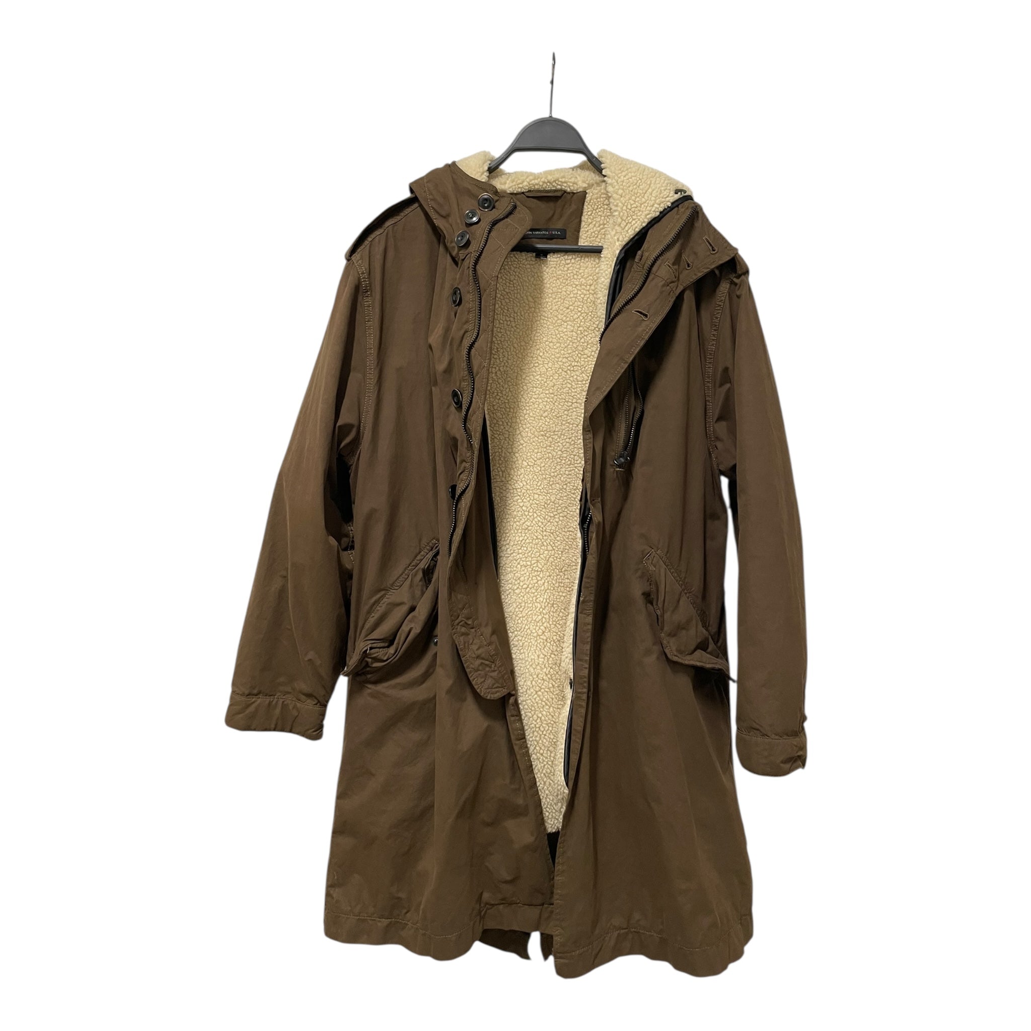 john varvatos/Jacket/S/Polyester/BRW/fleece lining view 1