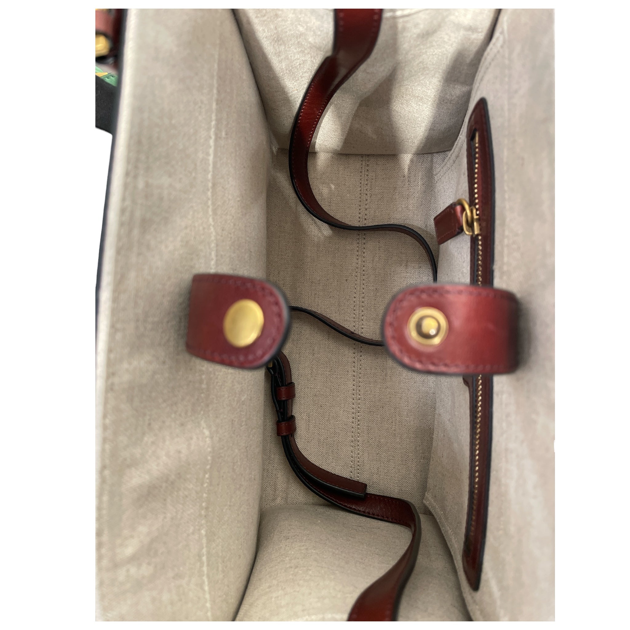 VERSACE/Tote Bag/Cotton/CRM/Linen Medusa tote view 4