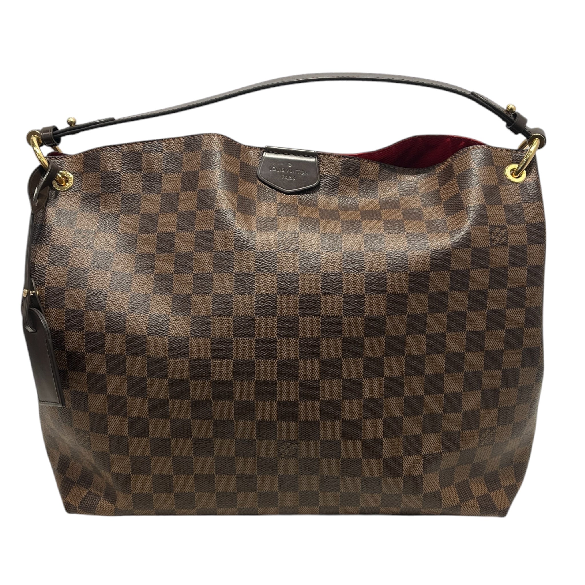 LOUIS VUITTON/Tote Bag/Gingham Check/Leather/BRW/DAMIER GRACEFUL MM view 1
