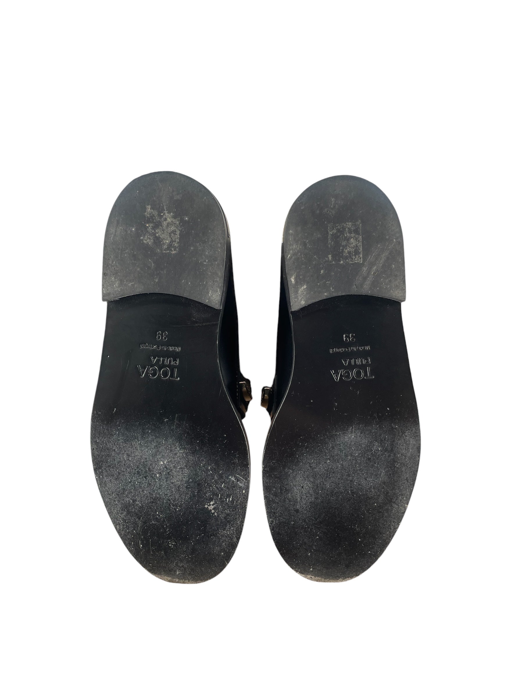 TOGA PULLA/Loafers/EU 39/Leather/BLK/Slip-on/EMBELLISHED LOAFER view 4