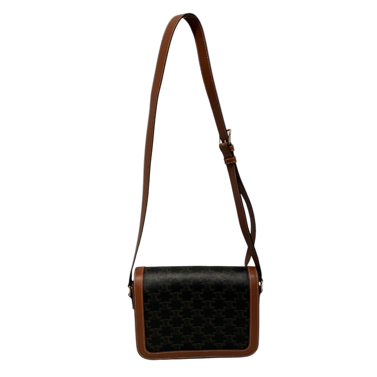 CELINE/Cross Body Bag/All Over Print/Leather/BRW/Triomphe Bag view 2