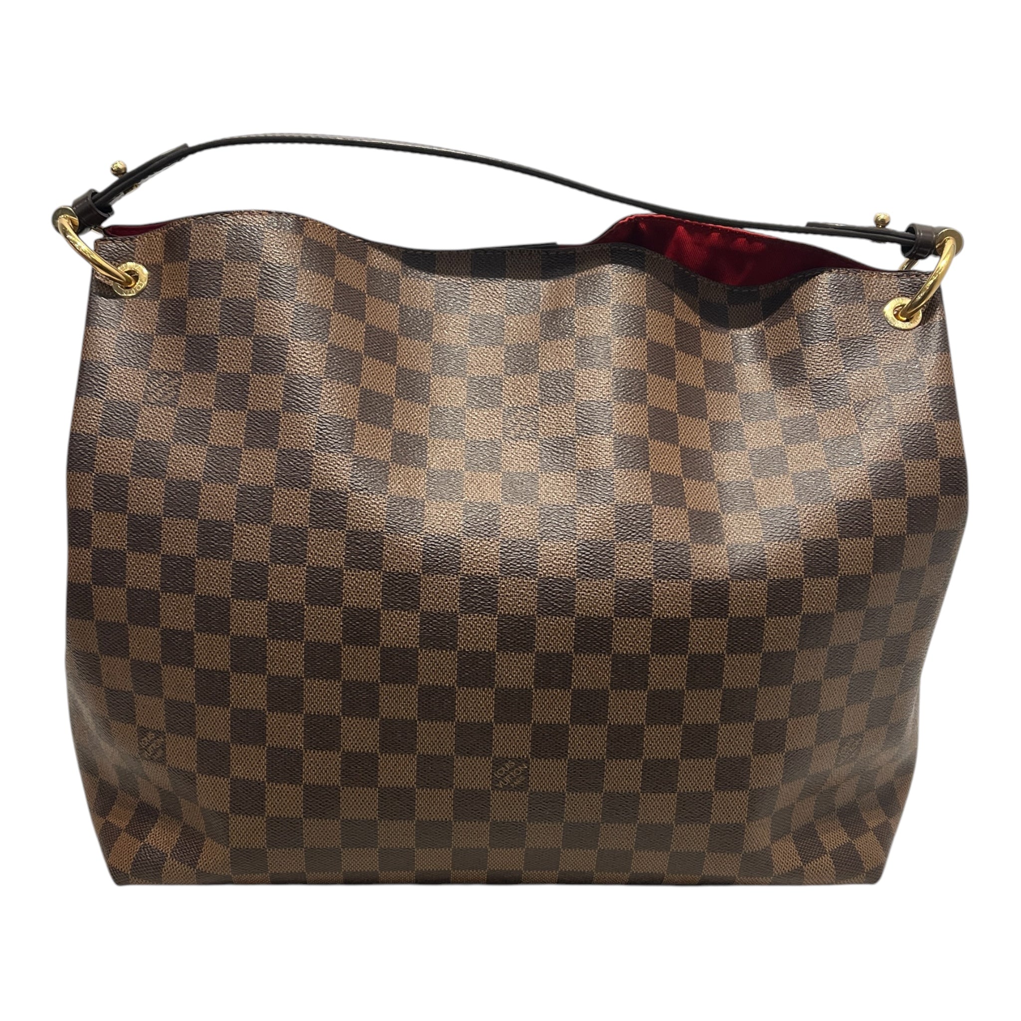LOUIS VUITTON/Tote Bag/Gingham Check/Leather/BRW/DAMIER GRACEFUL MM view 2