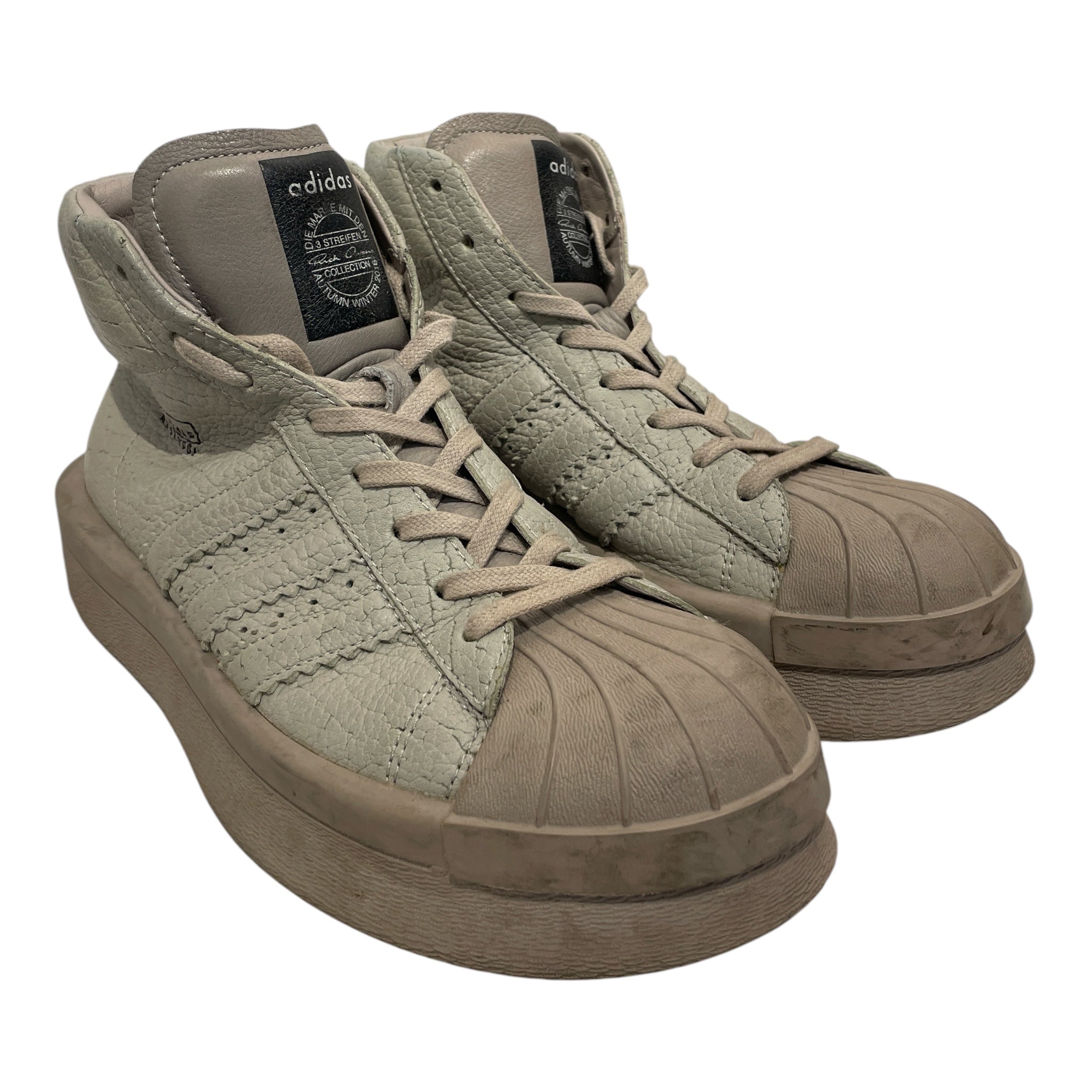 adidas/Rick Owens/Hi-Sneakers/US 7.5/Leather/GRY/mastodon pro model view 1