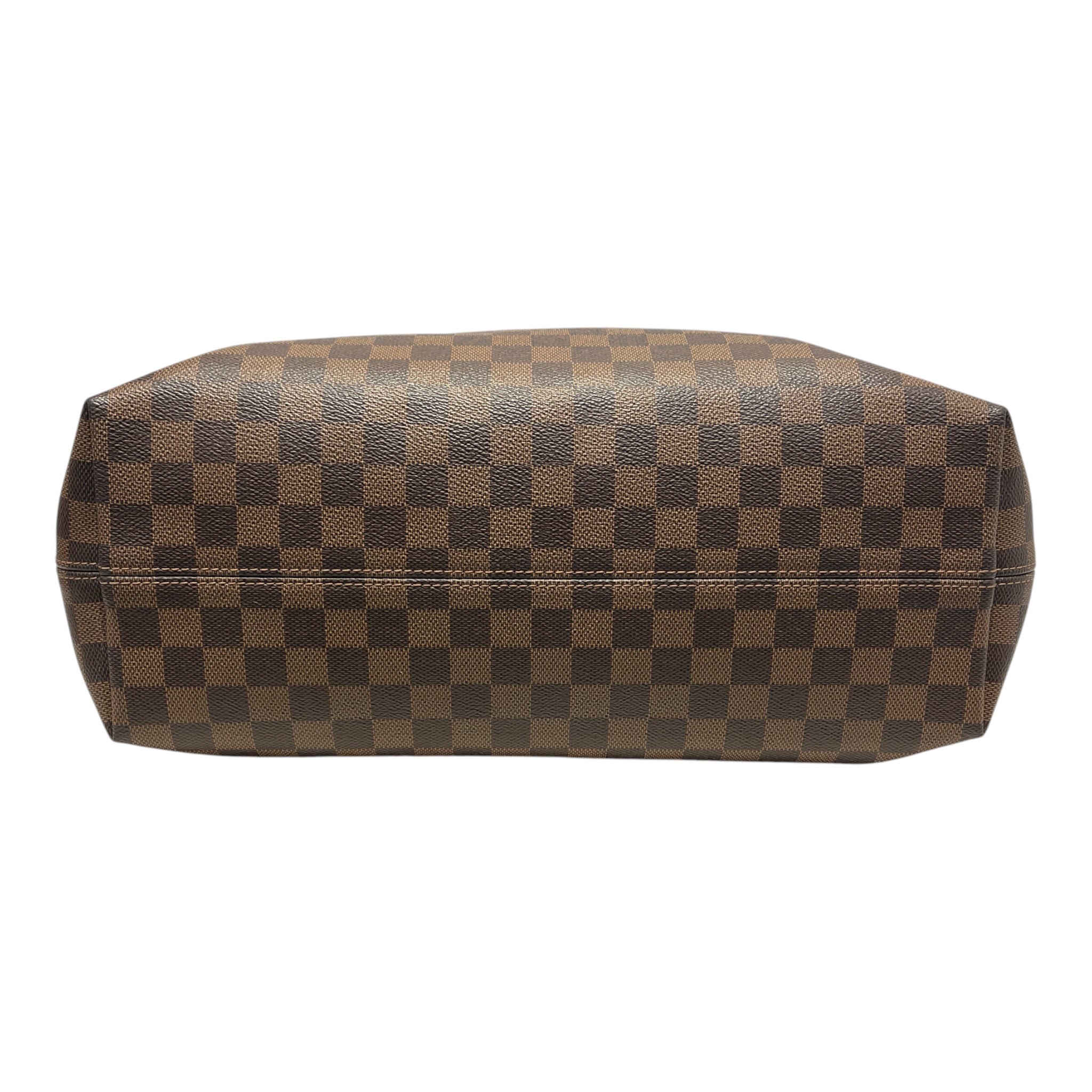 LOUIS VUITTON/Tote Bag/Gingham Check/Leather/BRW/DAMIER GRACEFUL MM view 3