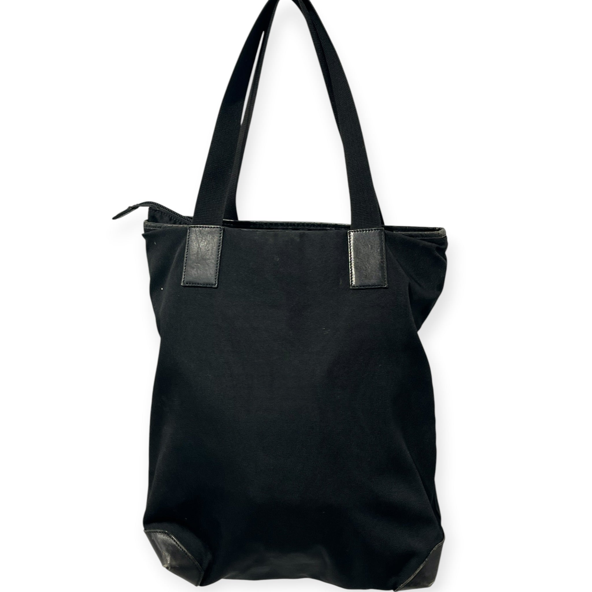 GUCCI/Tote Bag/Nylon/BLK/VINTAGE TOTE BAG view 3