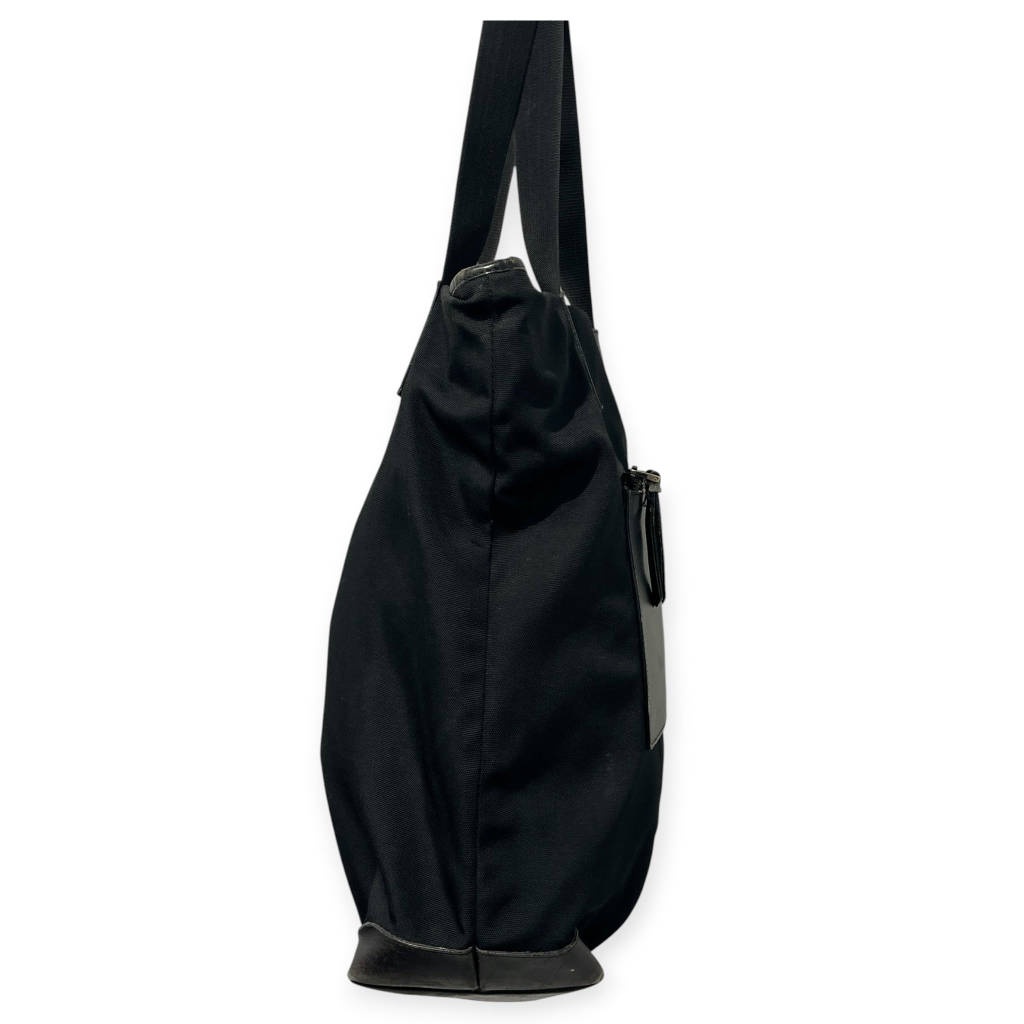 GUCCI/Tote Bag/Nylon/BLK/VINTAGE TOTE BAG view 2