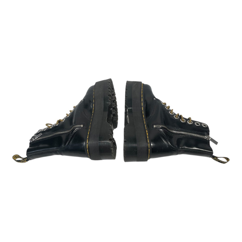 Dr.Martens/Hi-Sneakers/US 7/Leather/BLK/