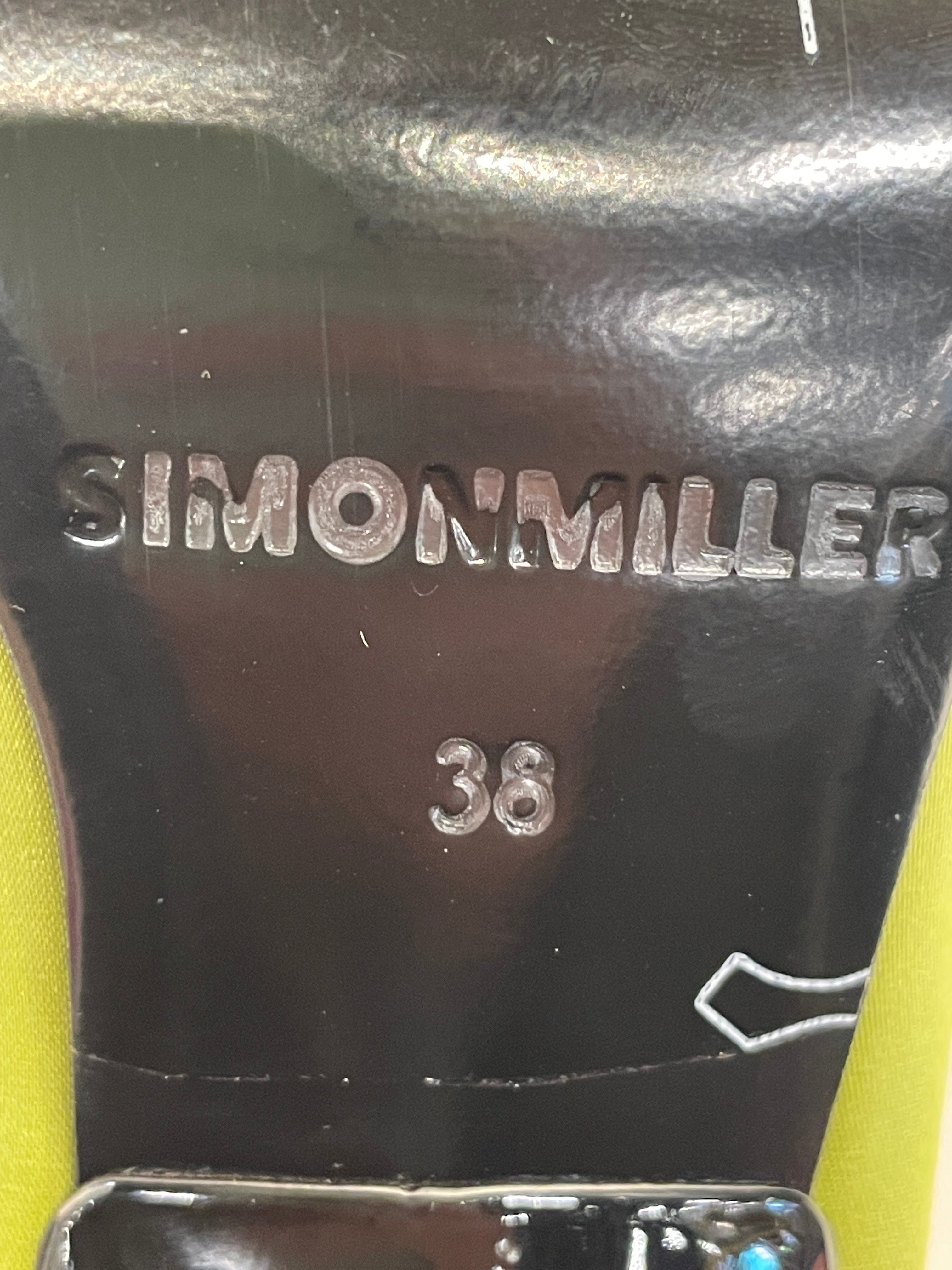 SIMON MILLER/Heels/EU 36/Nylon/GRN/mule kitten heels view 4