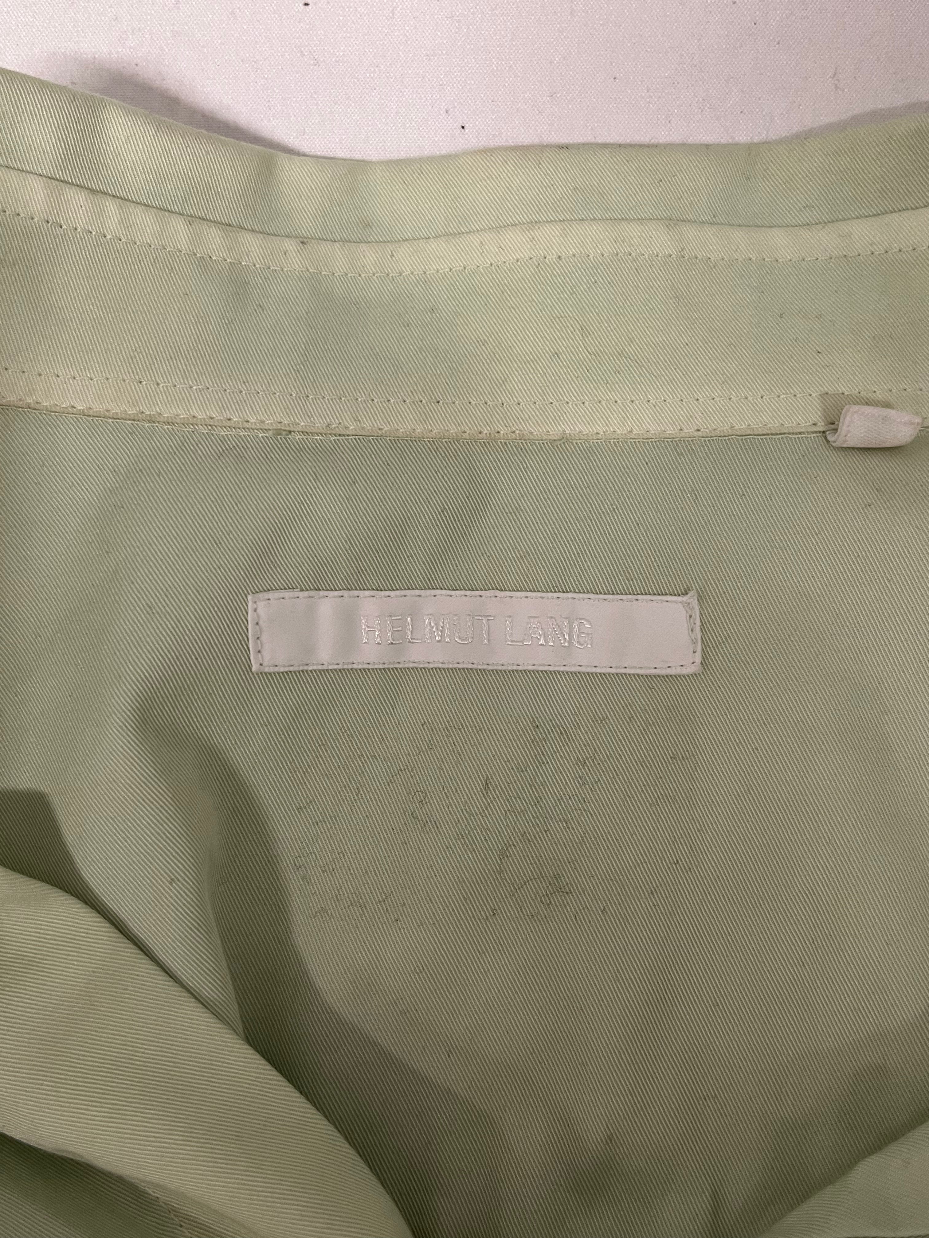 Helmut Lang/LS Shirt/M/Cotton/GRN/HARNESS STRAP/SHOULDER/BACK view 3