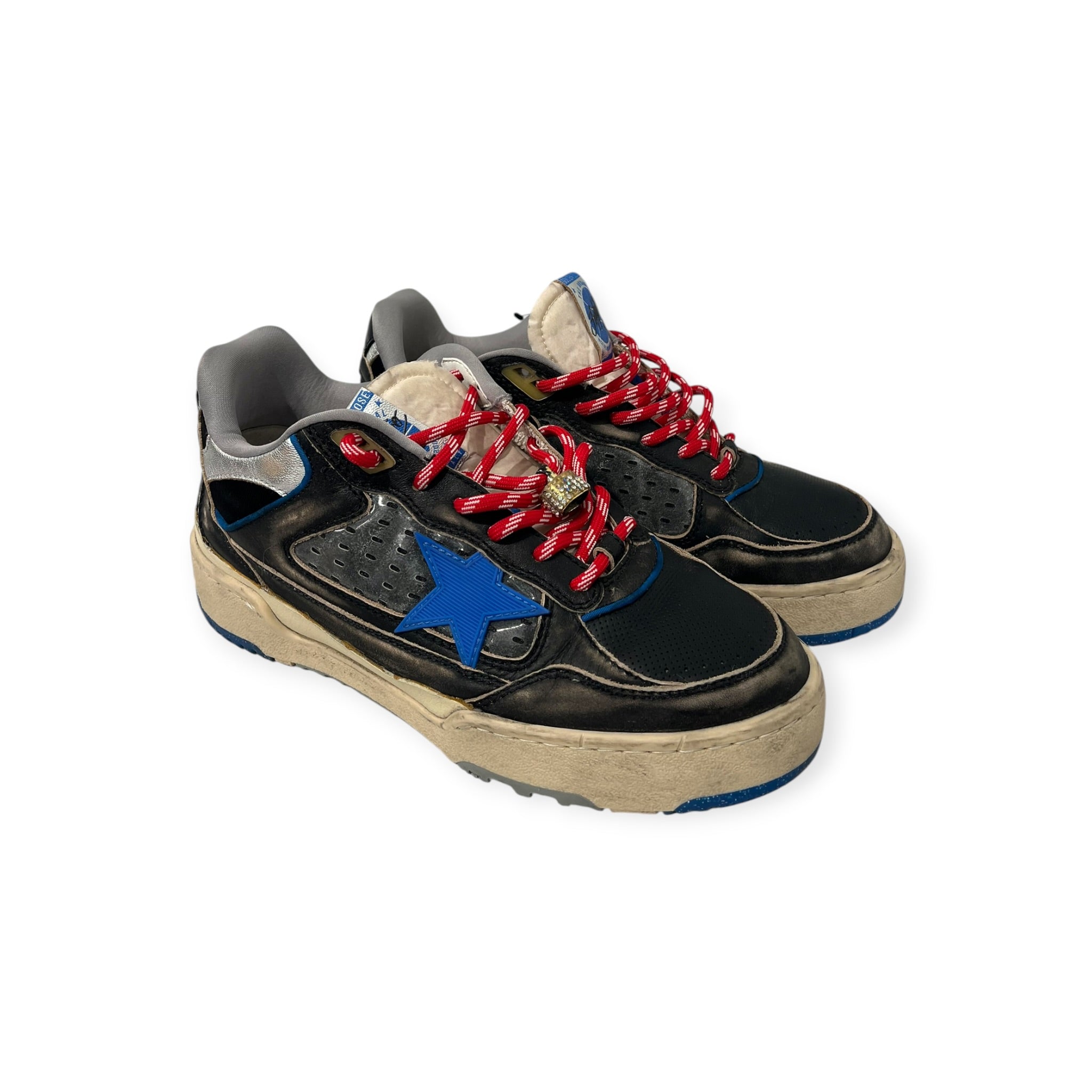 GOLDEN GOOSE/Low-Sneakers/EU 41/Leather/BLK/FORTY2 SNEAKERS BLU STAR view 5