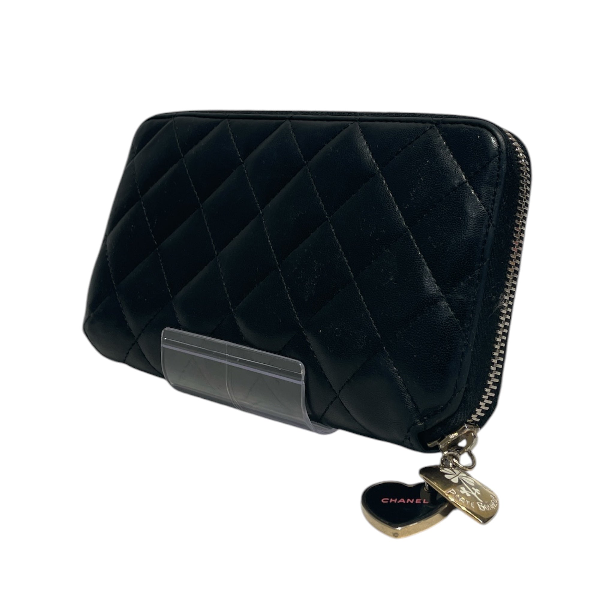CHANEL/Long Wallet/Leather/BLK/L's/12646779 view 1