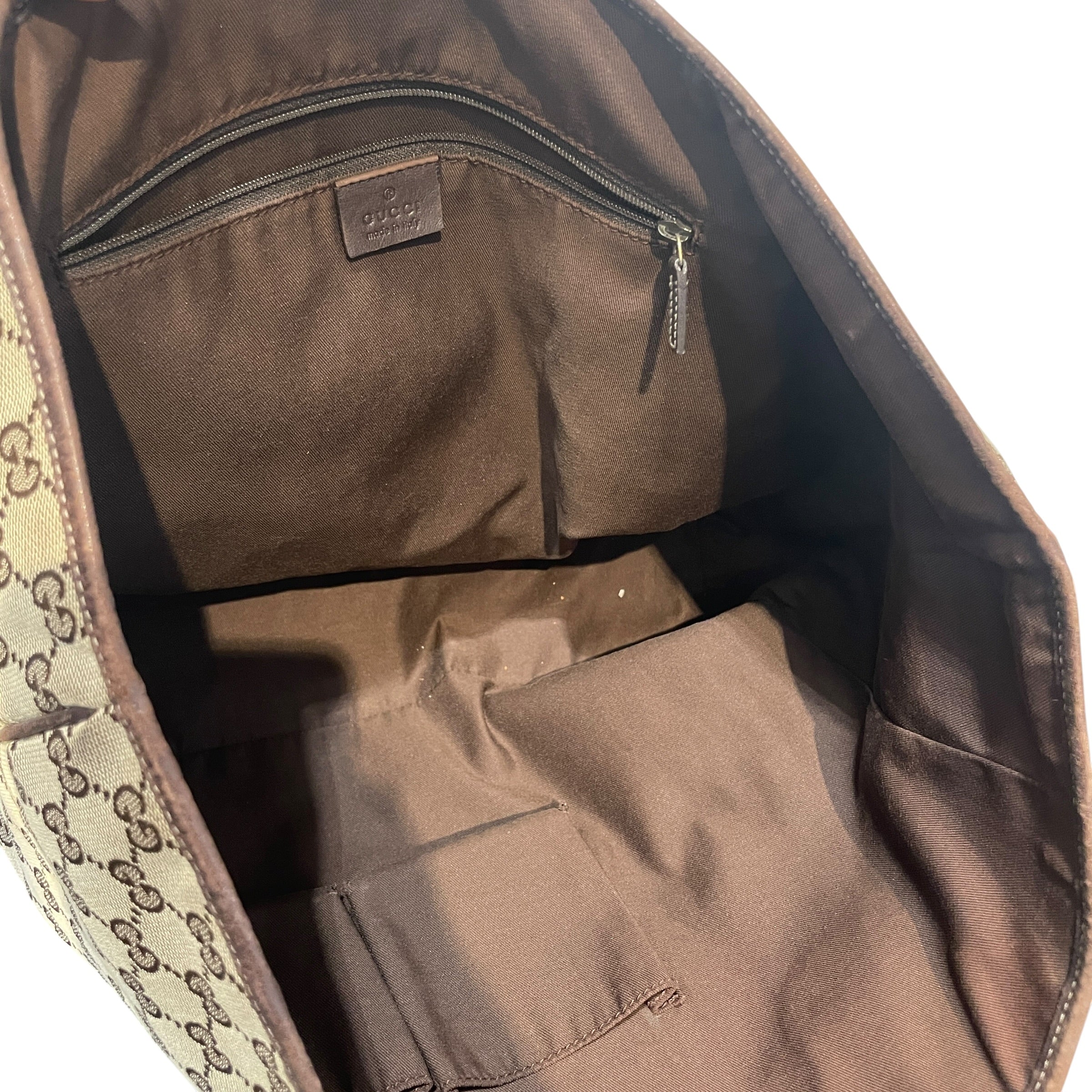 GUCCI/Tote Bag/Monogram/Leather/BRW/Monogram Tote view 9