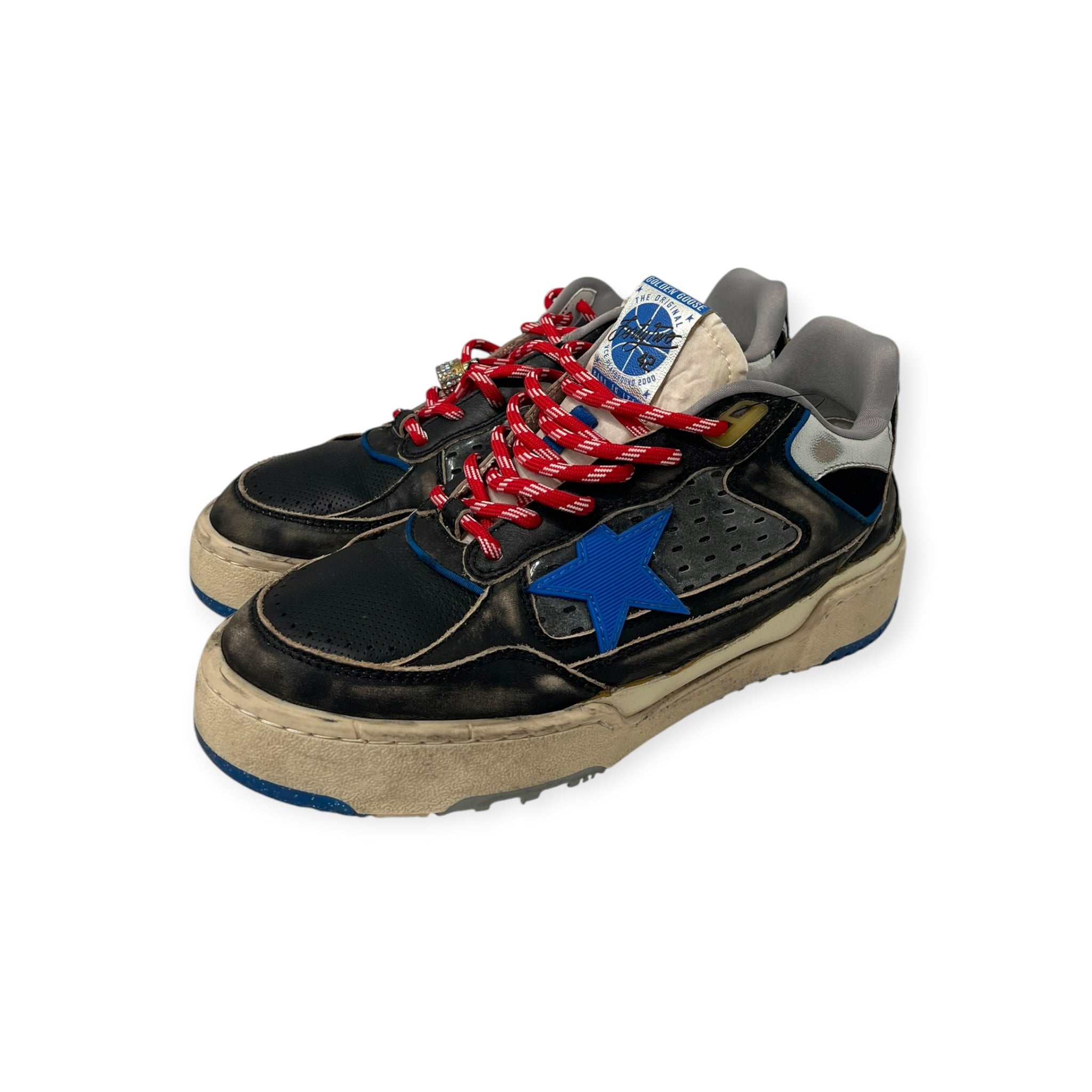 GOLDEN GOOSE/Low-Sneakers/EU 41/Leather/BLK/FORTY2 SNEAKERS BLU STAR view 1