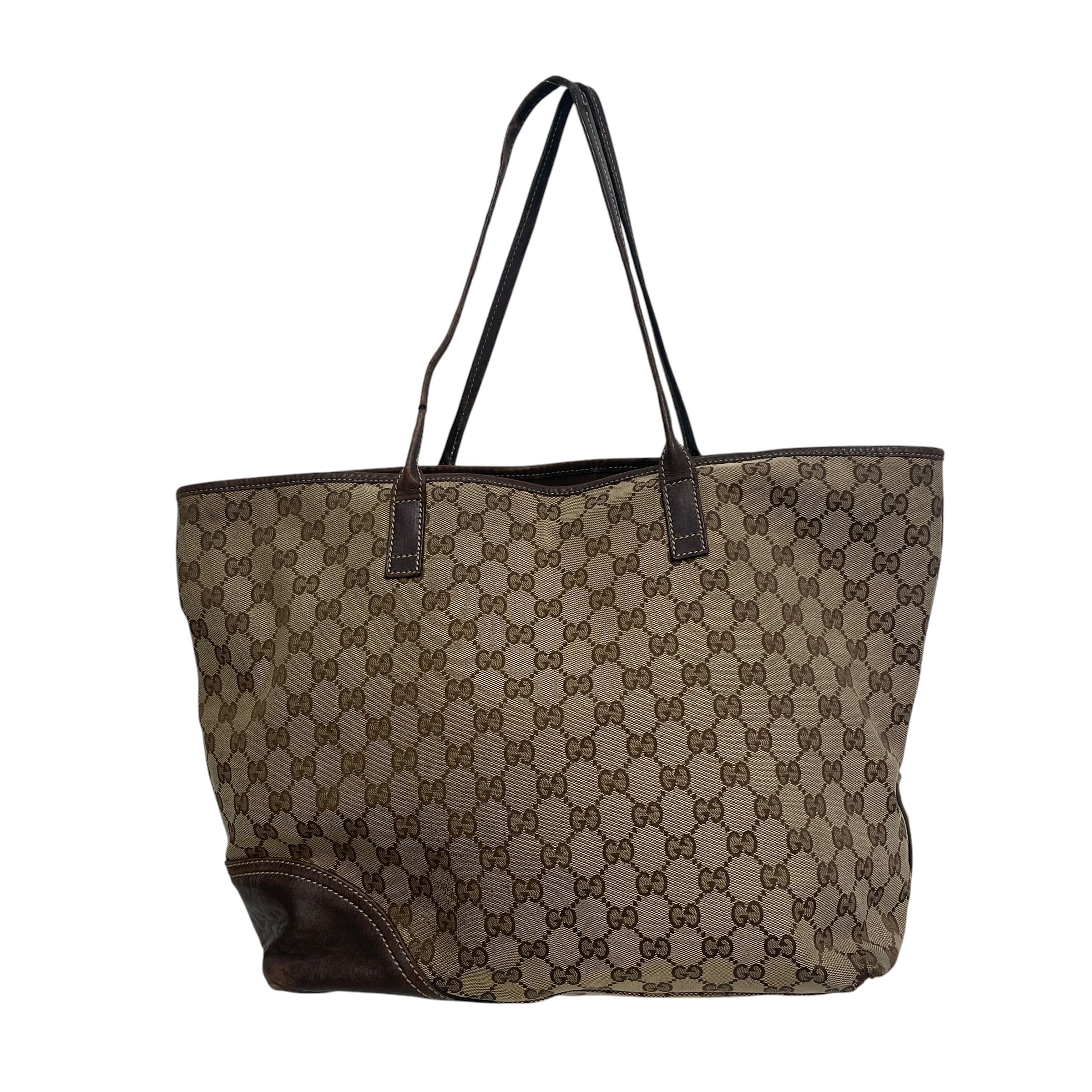 GUCCI/Tote Bag/Monogram/Leather/BRW/Monogram Tote view 2
