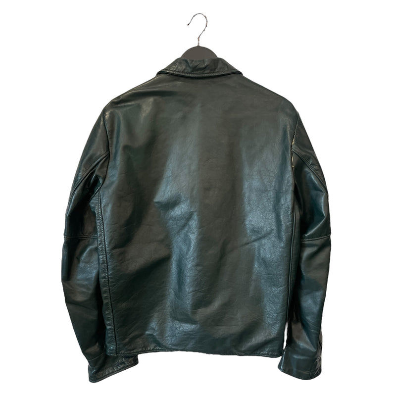 Vintage/Leather Jkt/Leather/GRN/SASKATCHEWAN