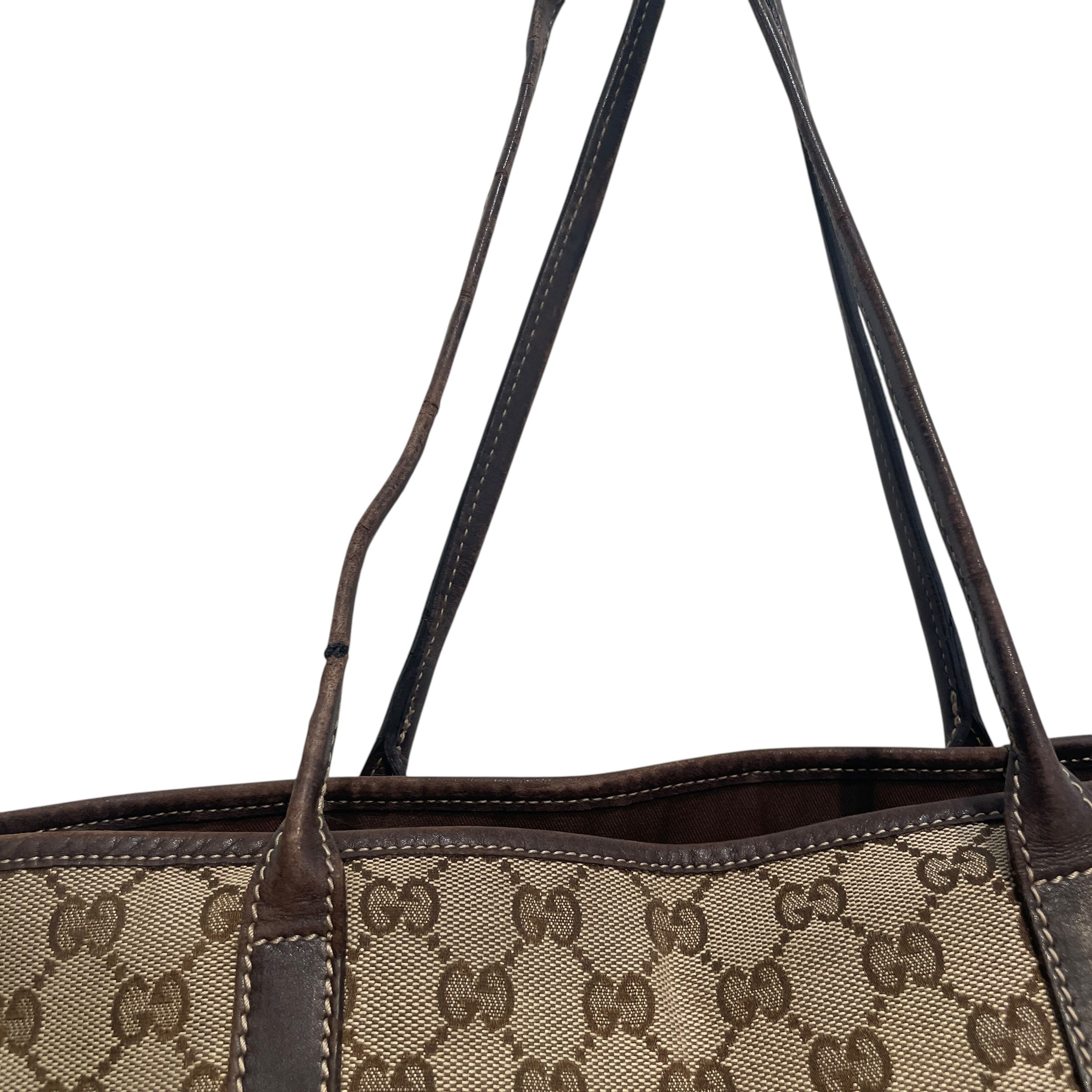 GUCCI/Tote Bag/Monogram/Leather/BRW/Monogram Tote view 7