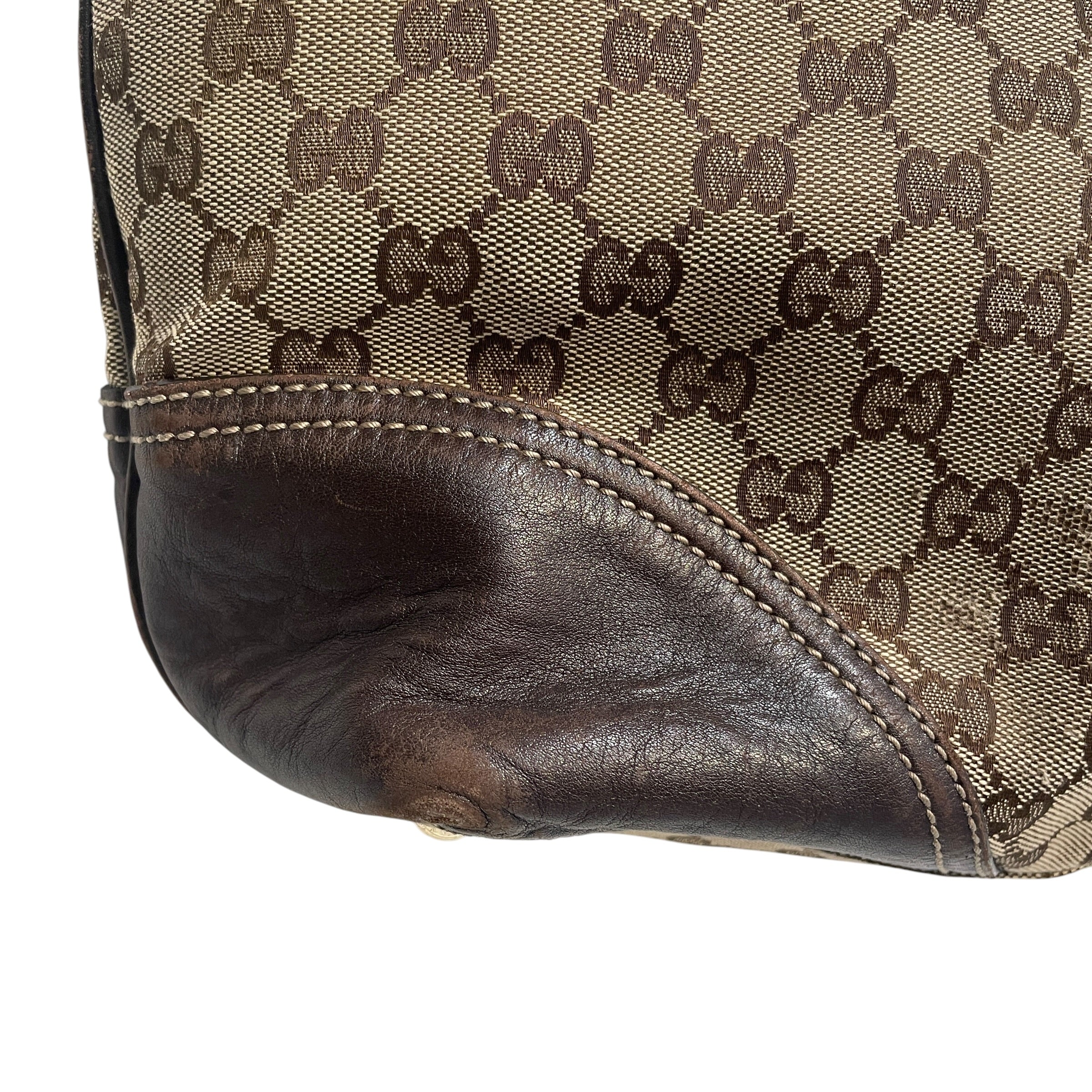 GUCCI/Tote Bag/Monogram/Leather/BRW/Monogram Tote view 6